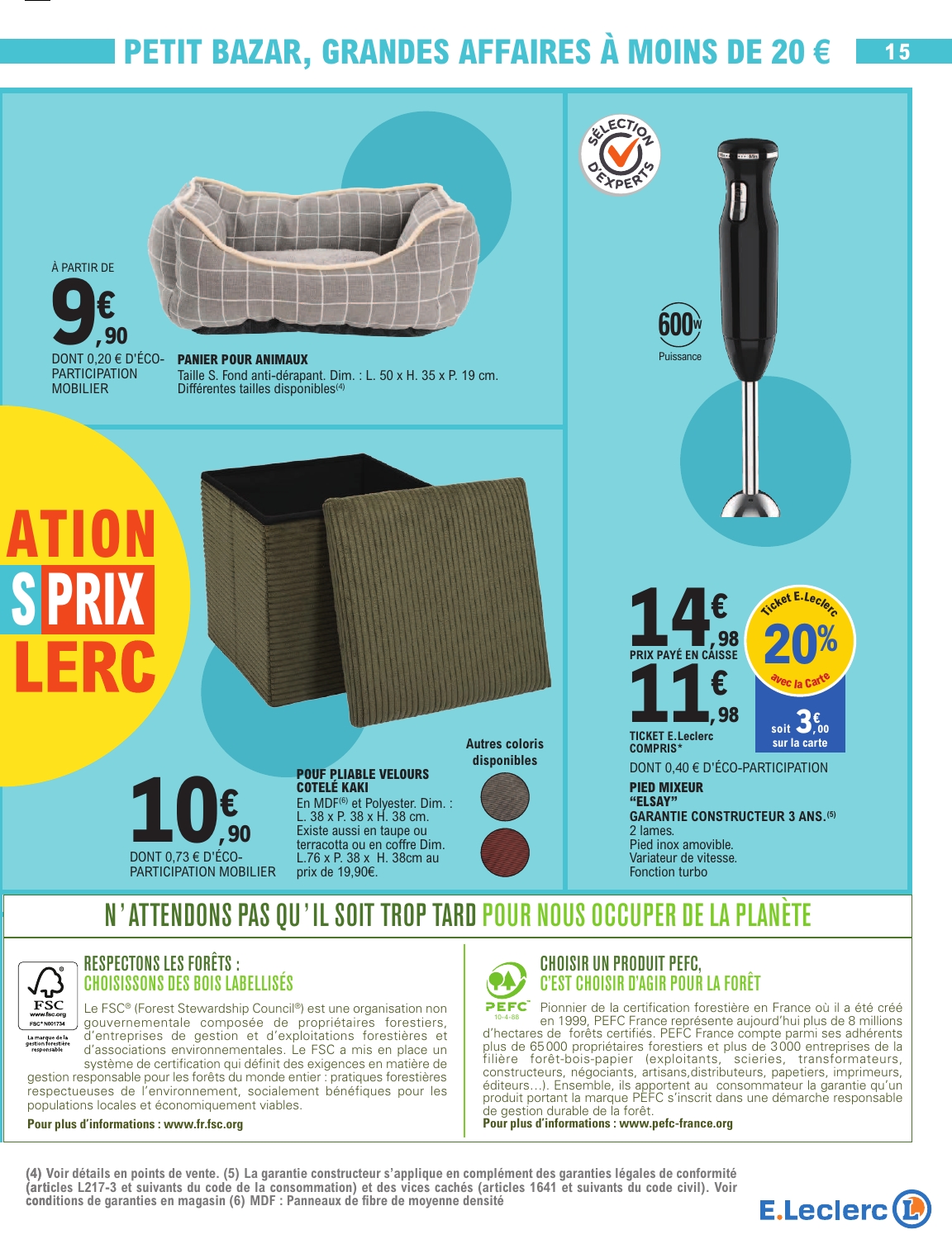 e-leclerc - Catalogue E.Leclerc valable du 09/09 au 20/09 - page: 15