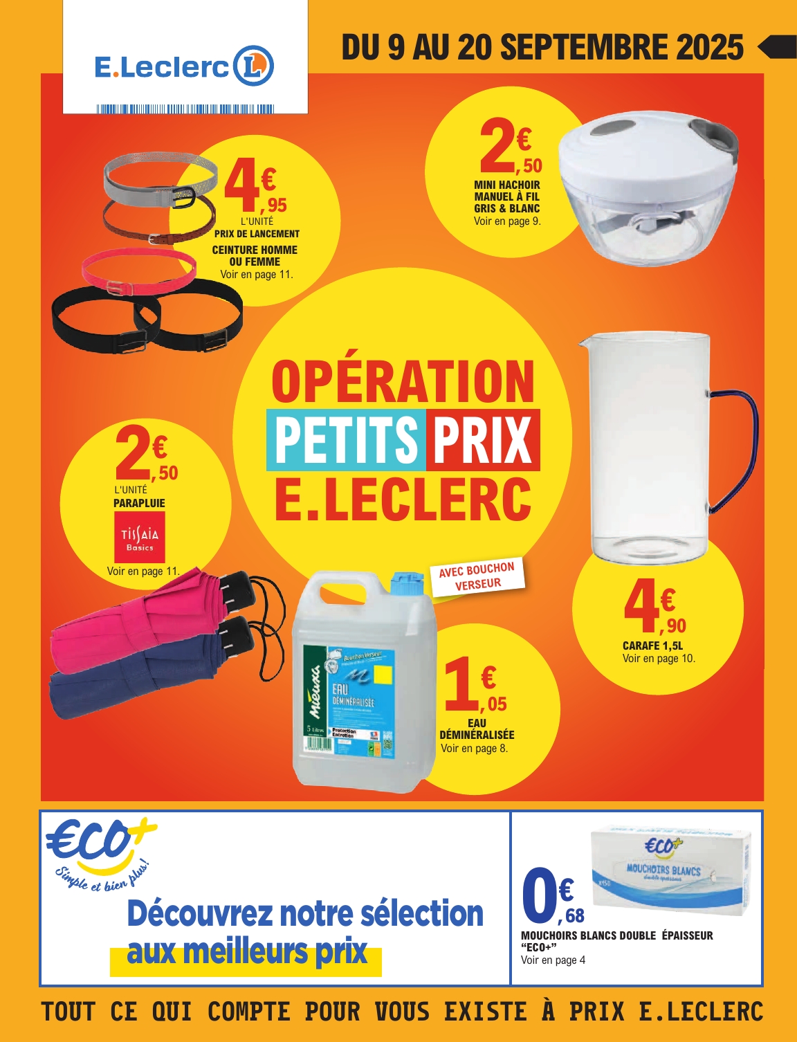 e-leclerc - Catalogue E.Leclerc valable du 09/09 au 20/09