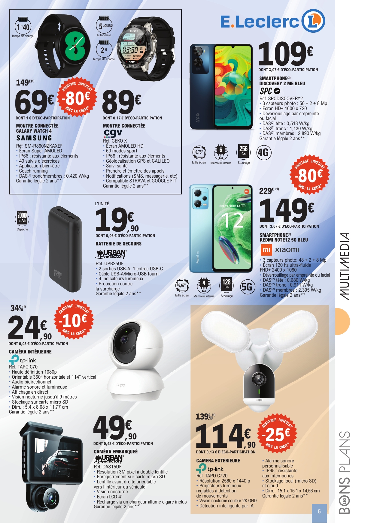 e-leclerc - Catalogue E.Leclerc - Bons Plans de September valable du 02/09 au 13/09 - page: 5