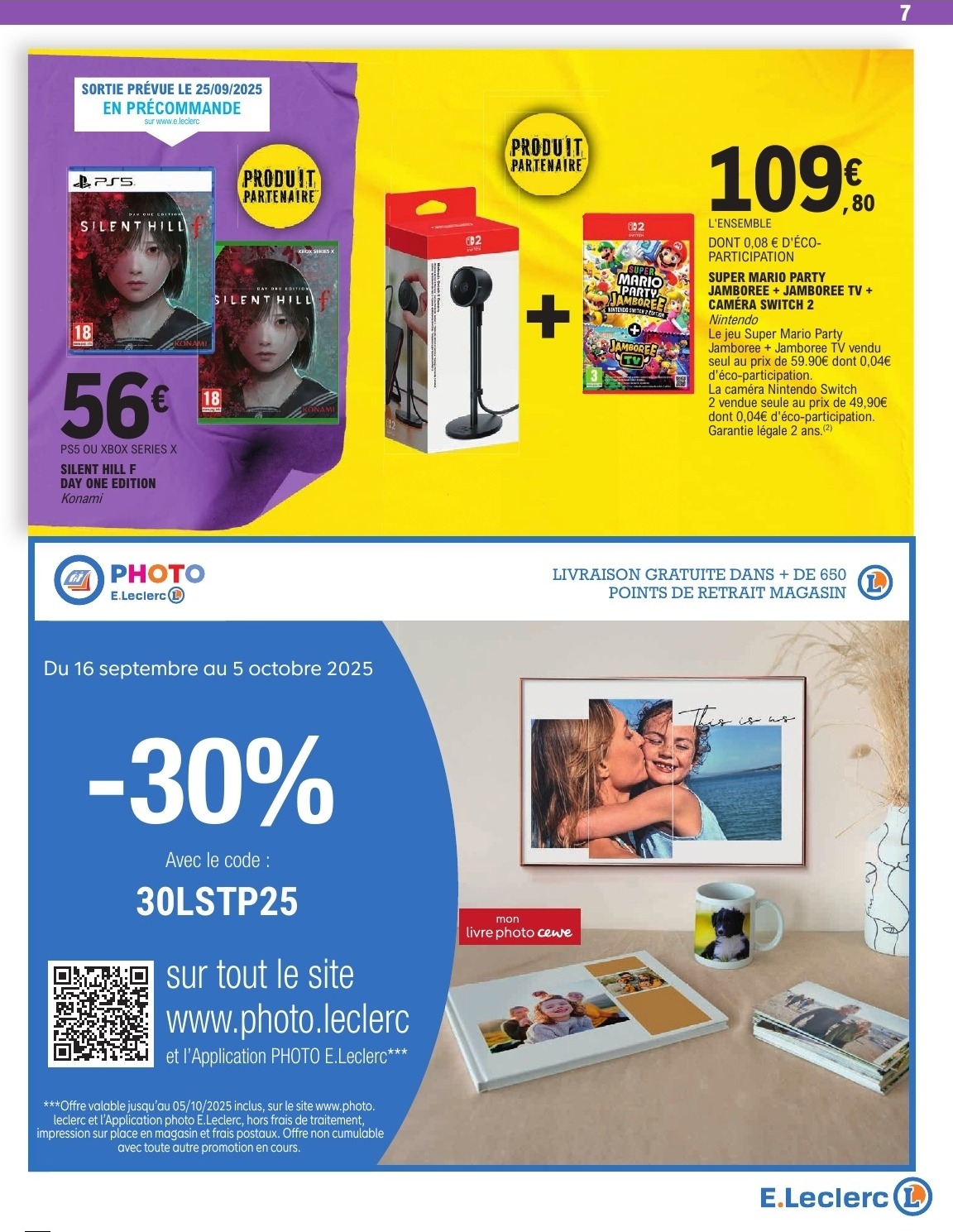 e-leclerc - Catalogue E.Leclerc valable du 16/09 au 27/09 - page: 7