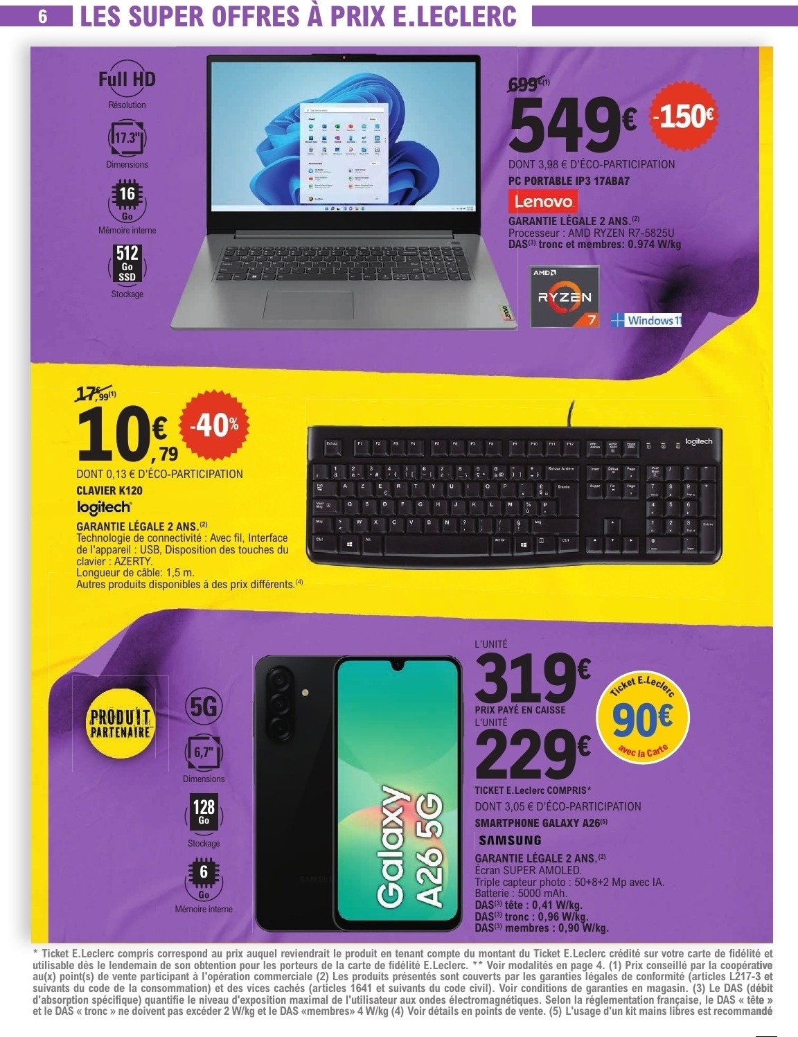 e-leclerc - Catalogue E.Leclerc valable du 16/09 au 27/09 - page: 6