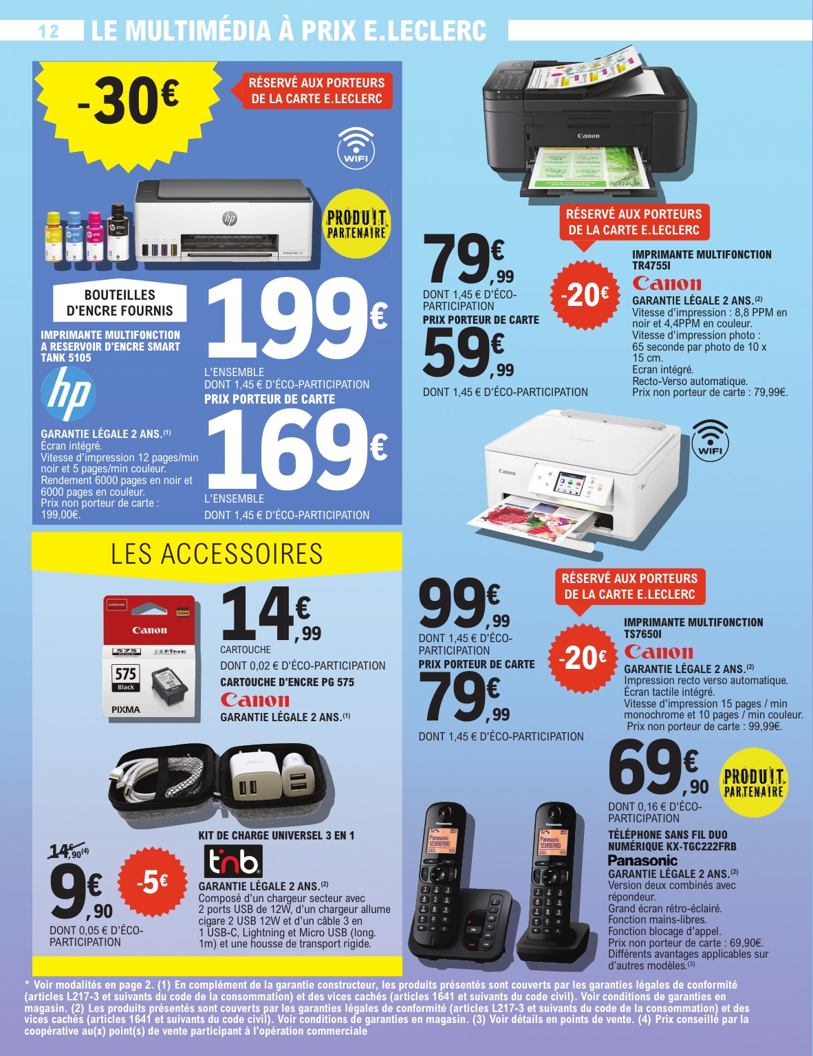 e-leclerc - Catalogue E.Leclerc - Spécial High Tech valable du 16/09 au 27/09 - page: 12