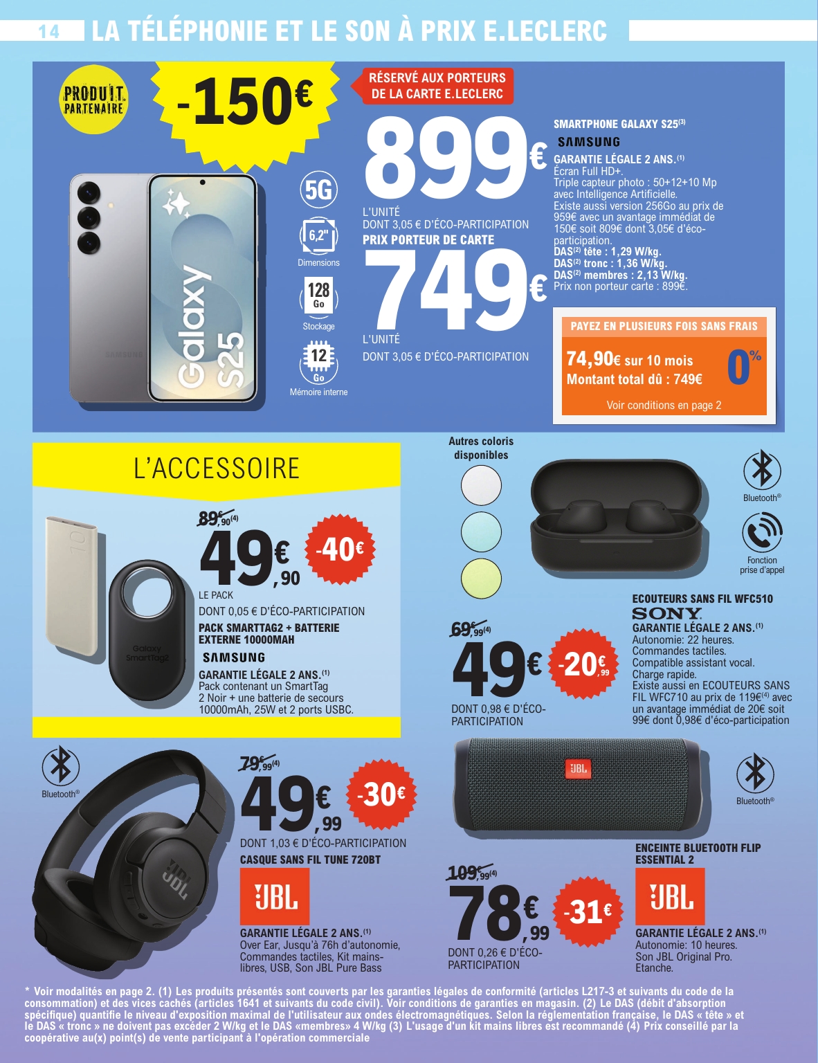 e-leclerc - Catalogue E.Leclerc - Spécial High Tech valable du 16/09 au 27/09 - page: 14