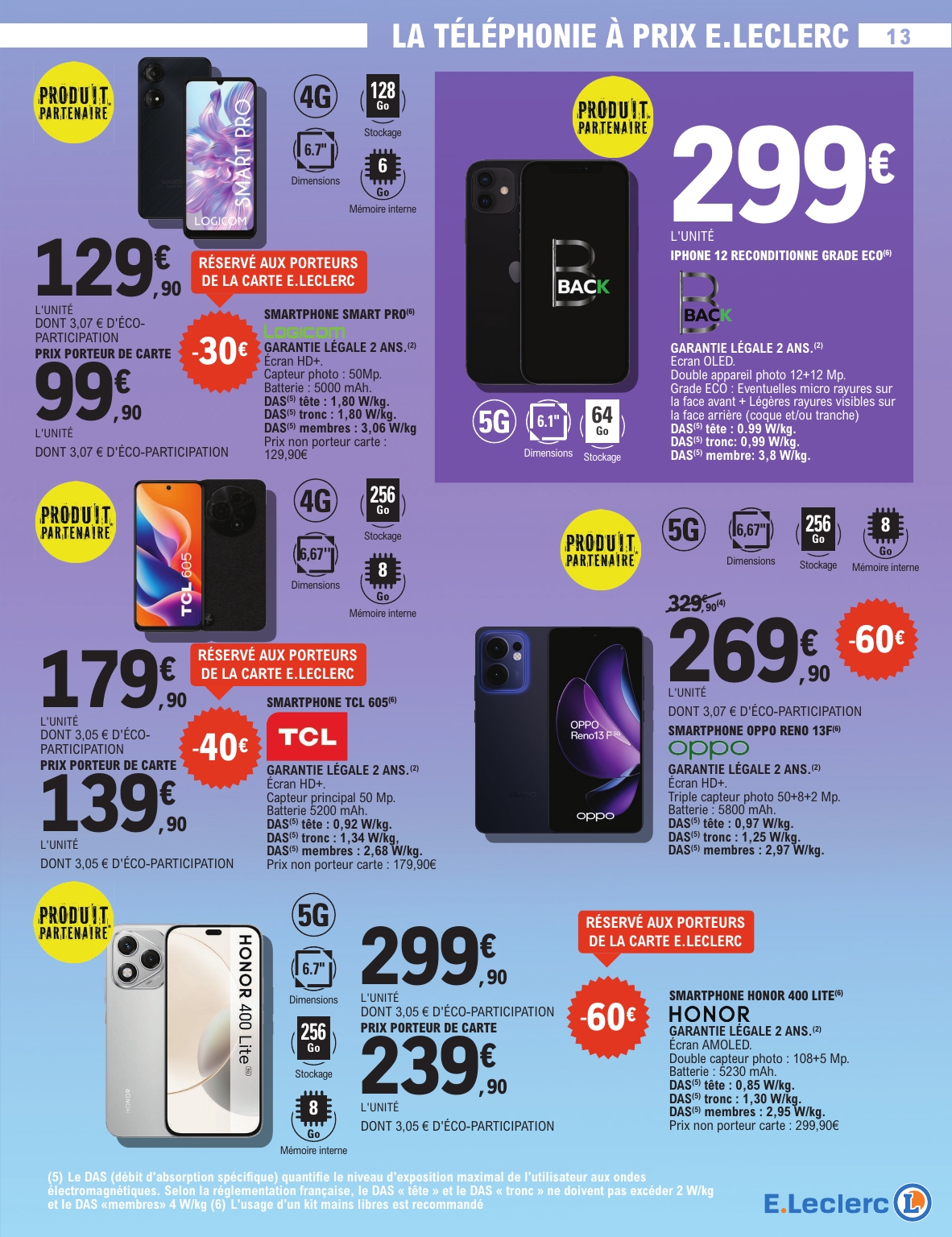 e-leclerc - Catalogue E.Leclerc - Spécial High Tech valable du 16/09 au 27/09 - page: 13