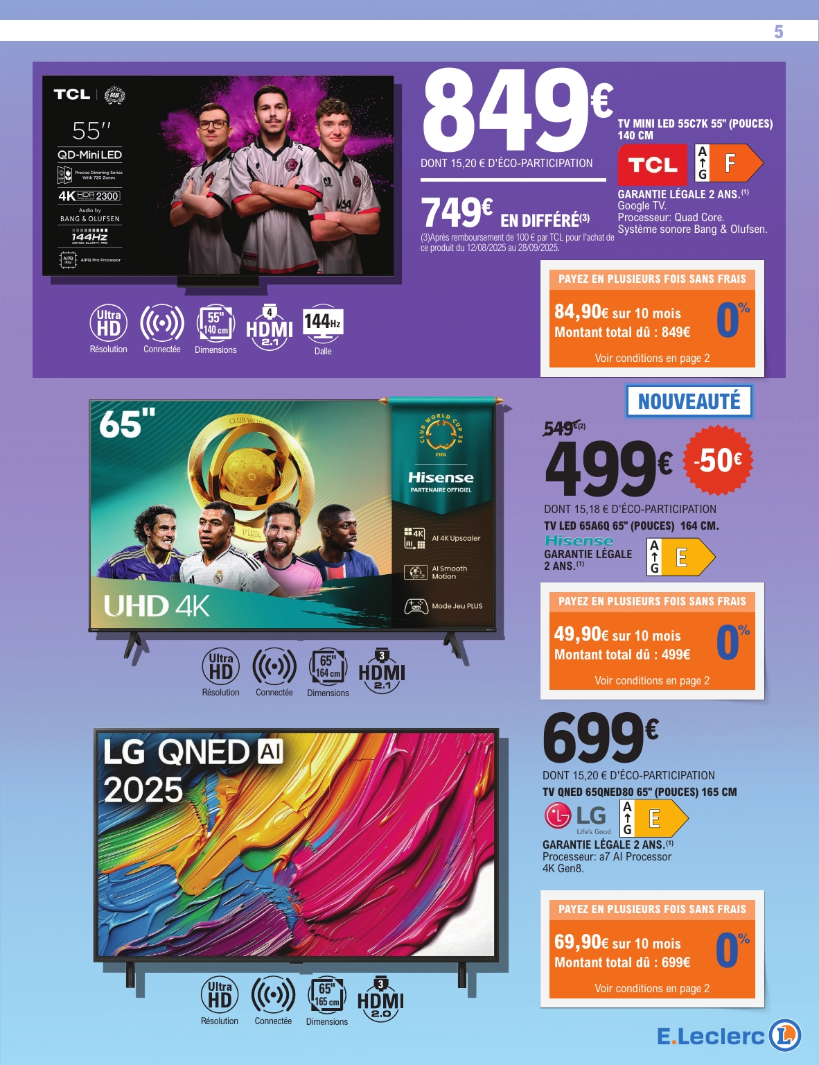 e-leclerc - Catalogue E.Leclerc - Spécial High Tech valable du 16/09 au 27/09 - page: 5