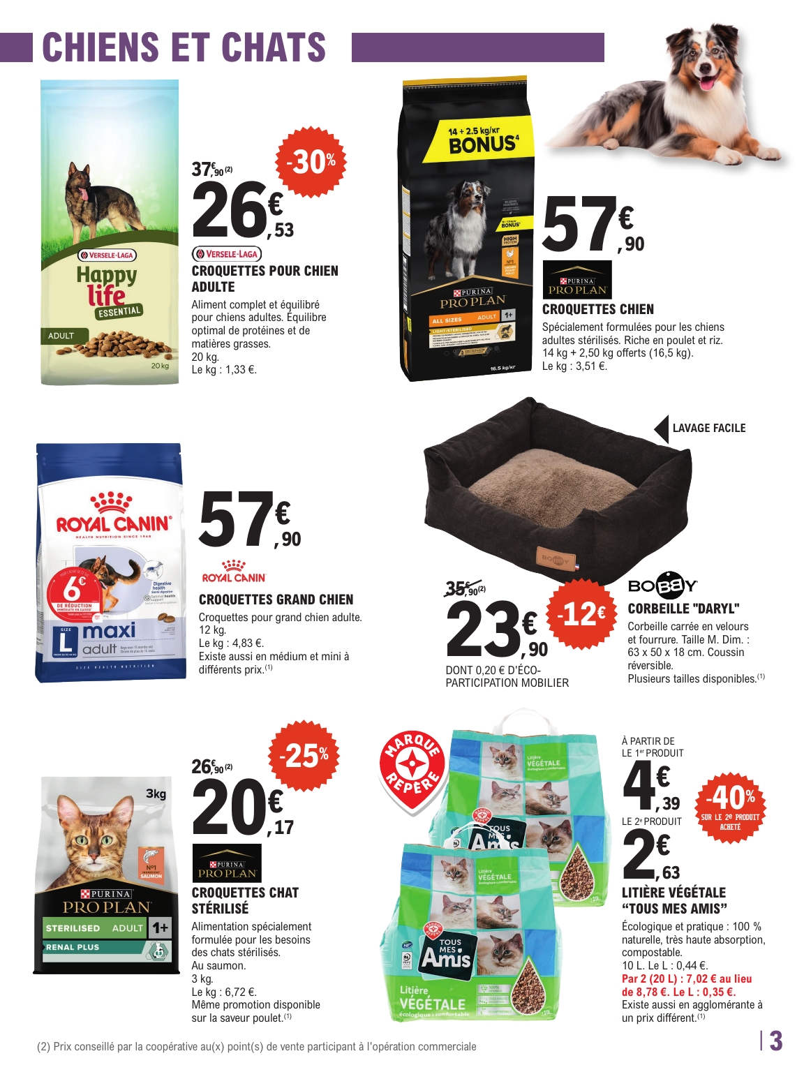 e-leclerc - Catalogue E.Leclerc - Animalerie valable du 16/09 au 27/09 - page: 3