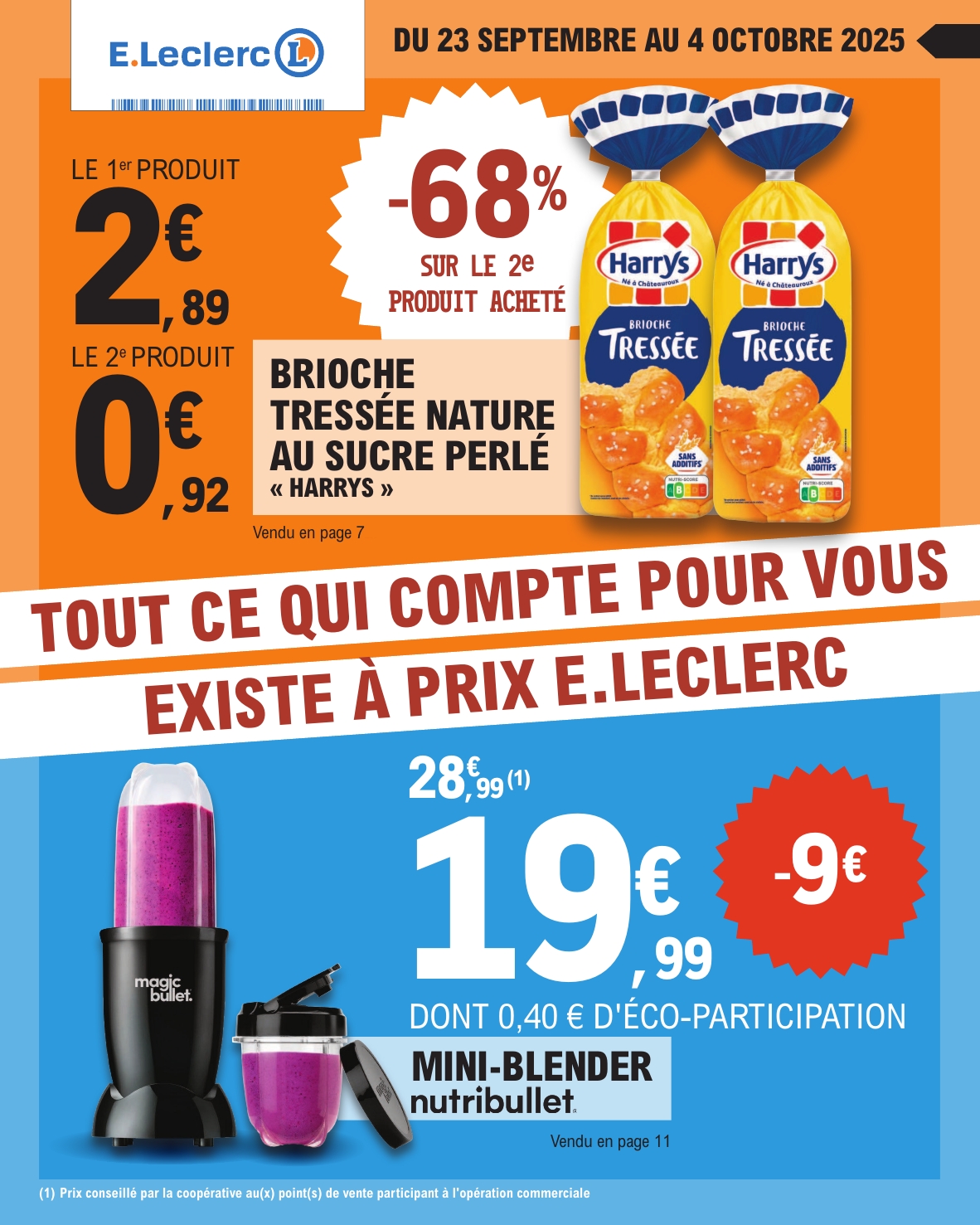 e-leclerc - Catalogue E.Leclerc valable du 23/09 au 04/10