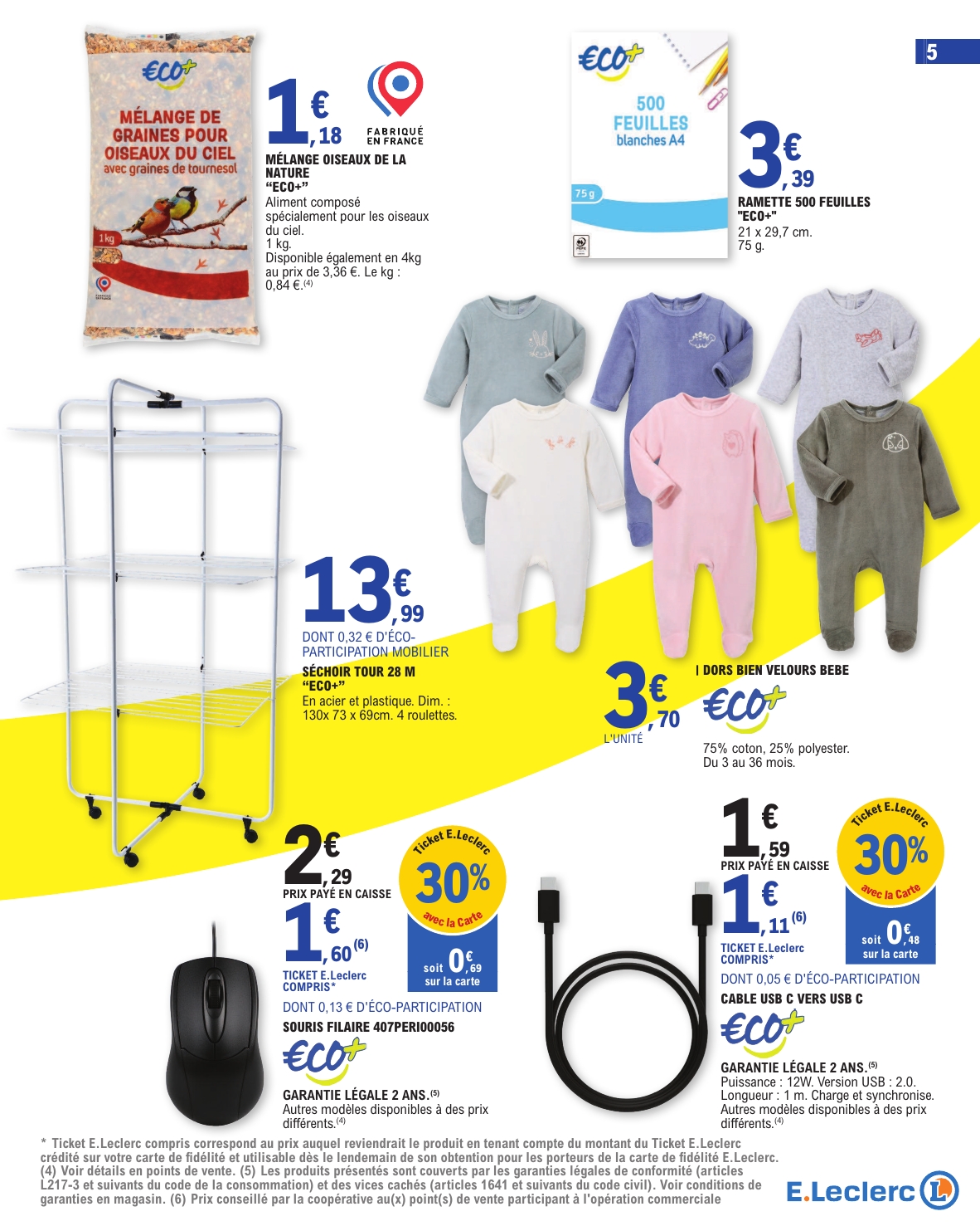 e-leclerc - Catalogue E.Leclerc valable du 23/09 au 04/10 - page: 5