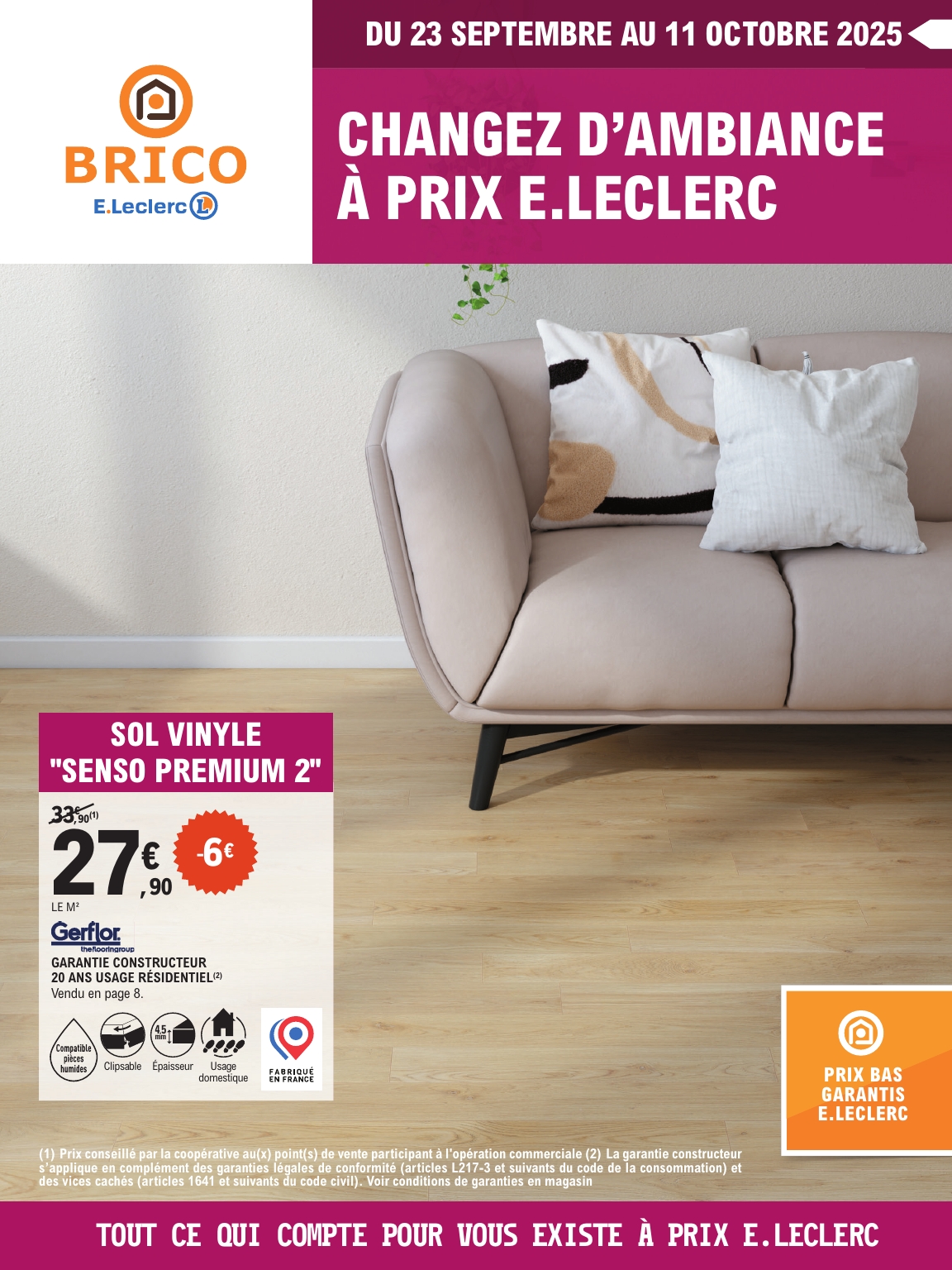 e-leclerc - Catalogue E.Leclerc - Brico valable du 23/09 au 11/10