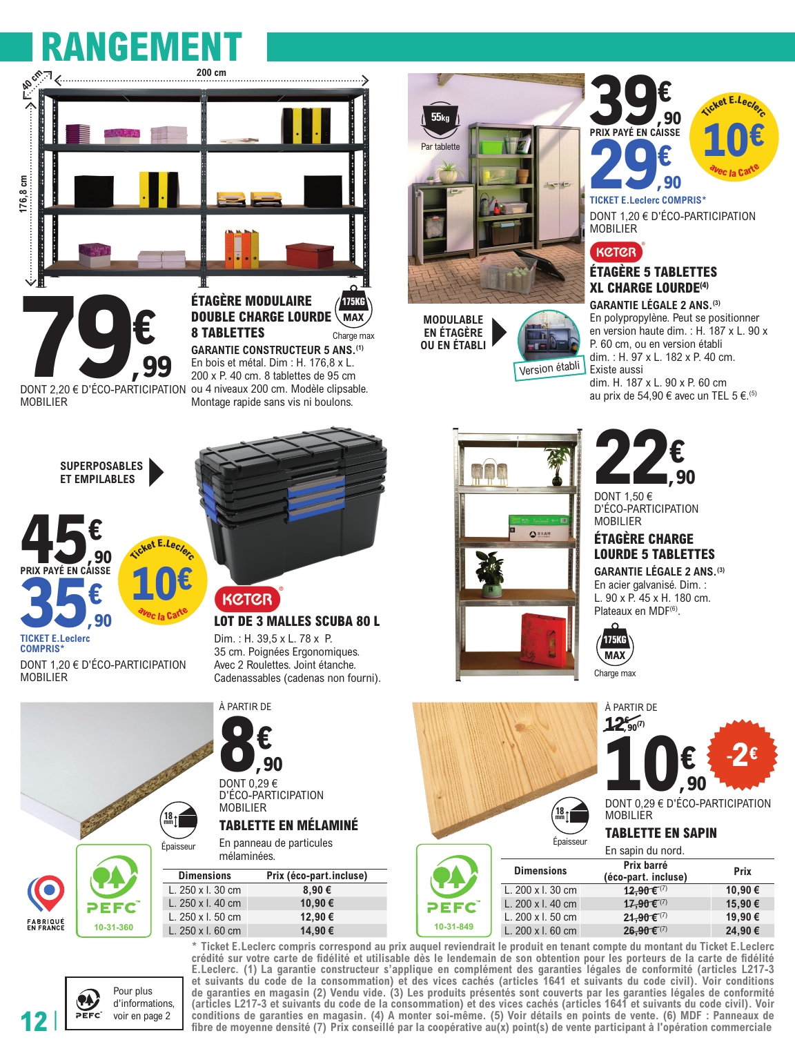 e-leclerc - Catalogue E.Leclerc - Brico valable du 23/09 au 11/10 - page: 12