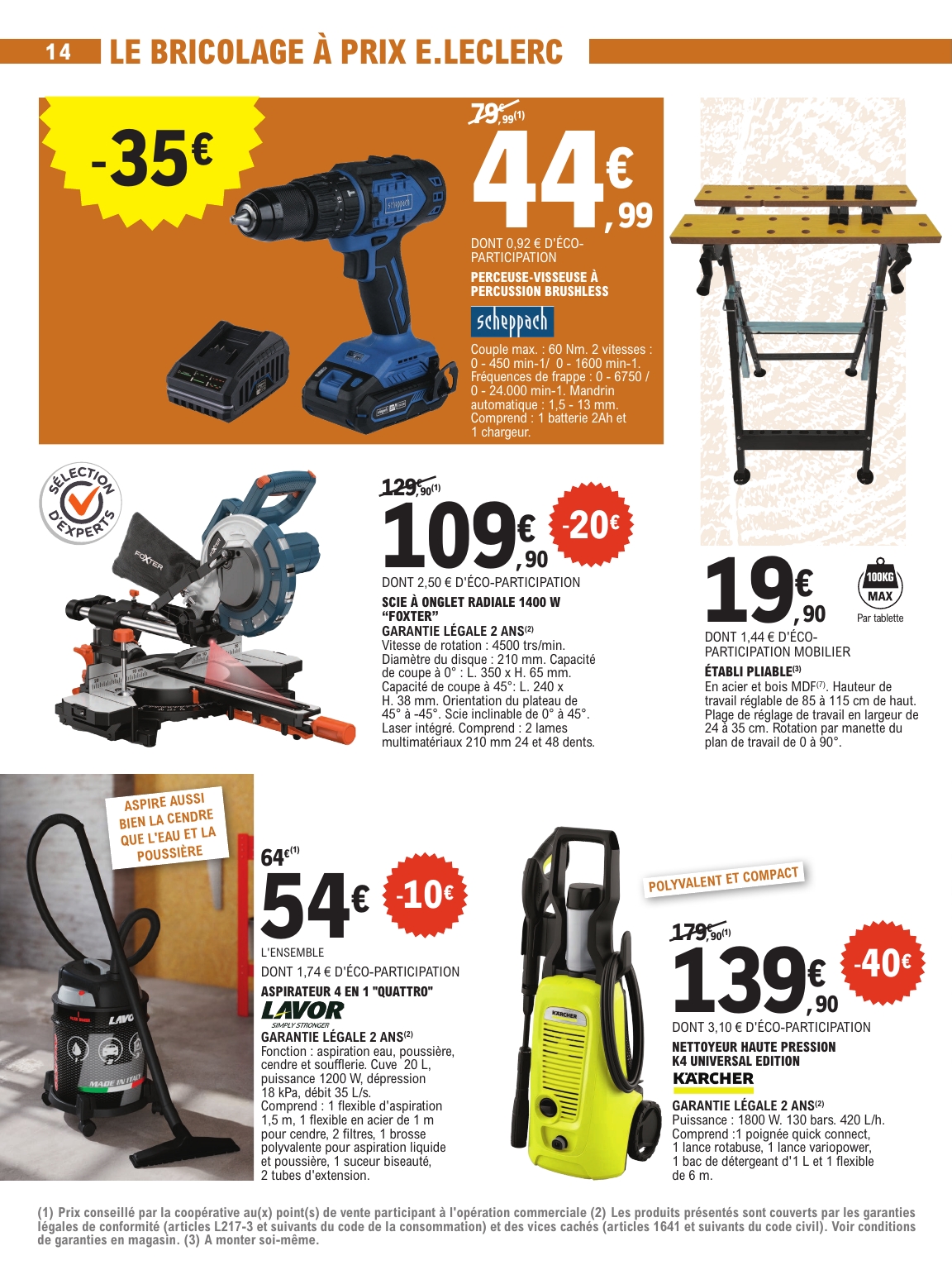 e-leclerc - Catalogue E.Leclerc - Jardin valable du 23/09 au 04/10 - page: 14