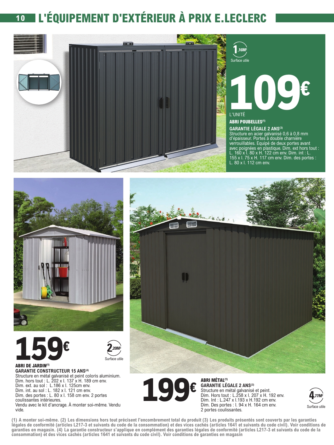 e-leclerc - Catalogue E.Leclerc - Jardin valable du 23/09 au 04/10 - page: 10