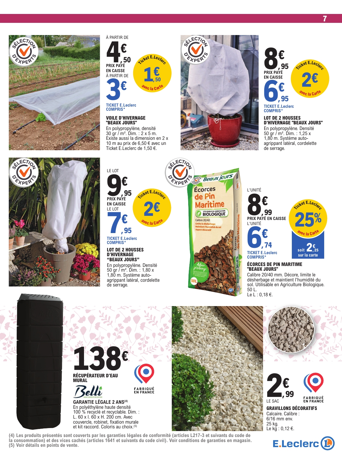 e-leclerc - Catalogue E.Leclerc - Jardin valable du 23/09 au 04/10 - page: 7