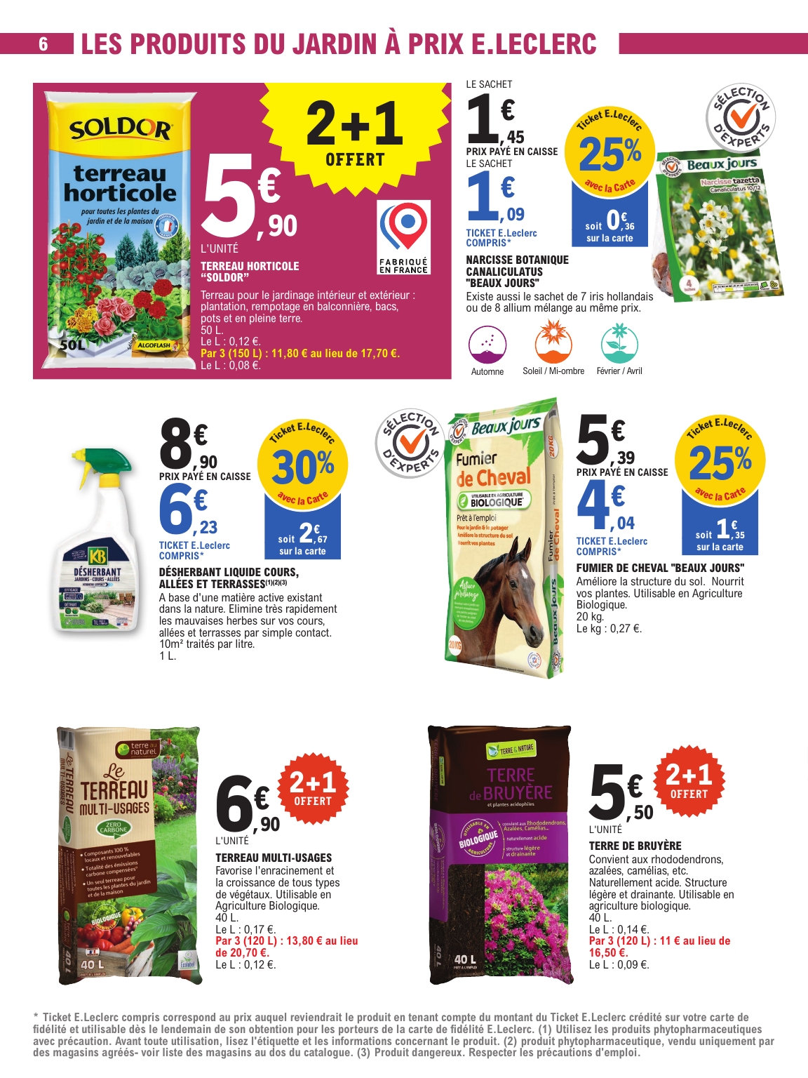 e-leclerc - Catalogue E.Leclerc - Jardin valable du 23/09 au 04/10 - page: 6