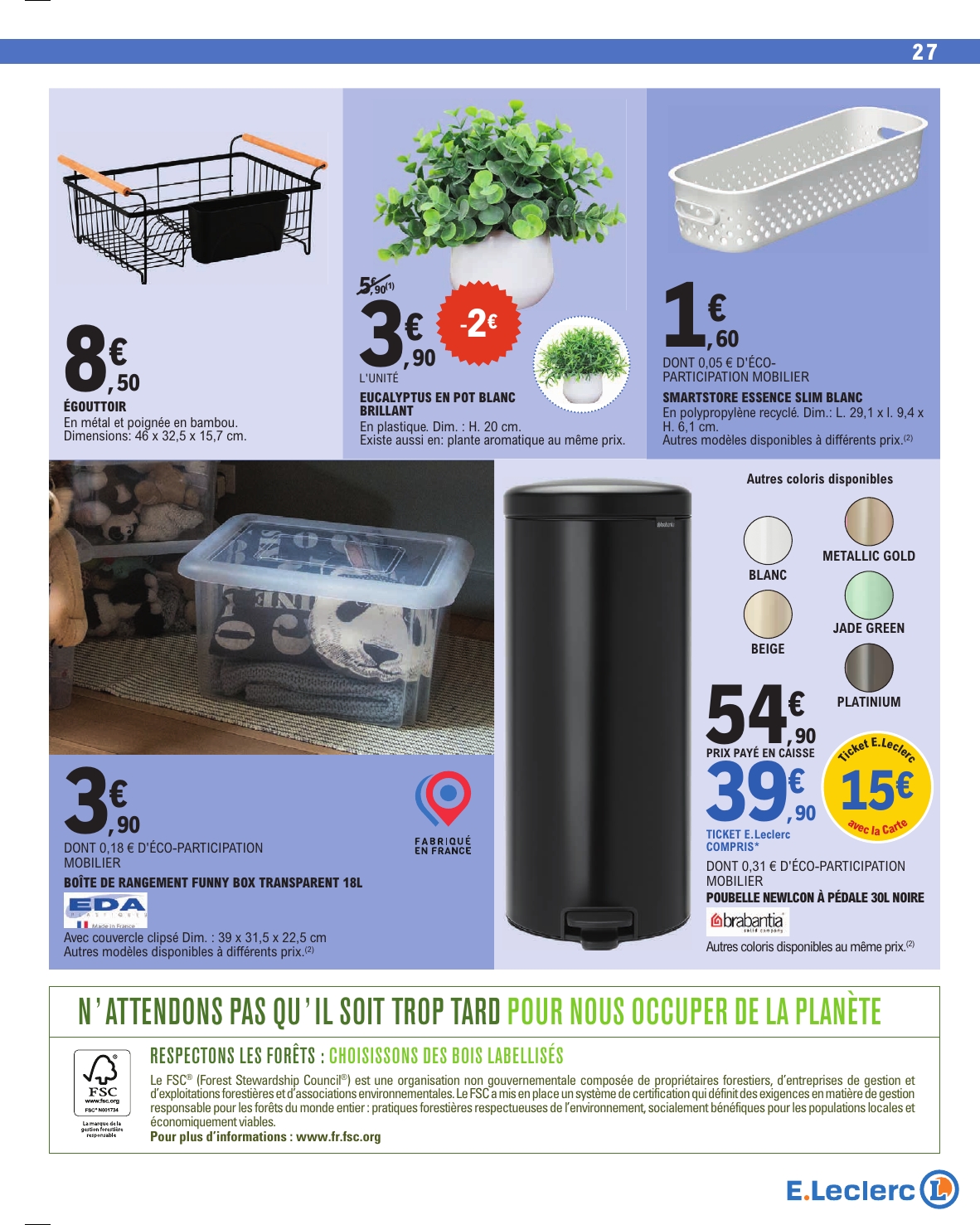e-leclerc - Catalogue E.Leclerc valable du 30/09 au 11/10 - page: 27
