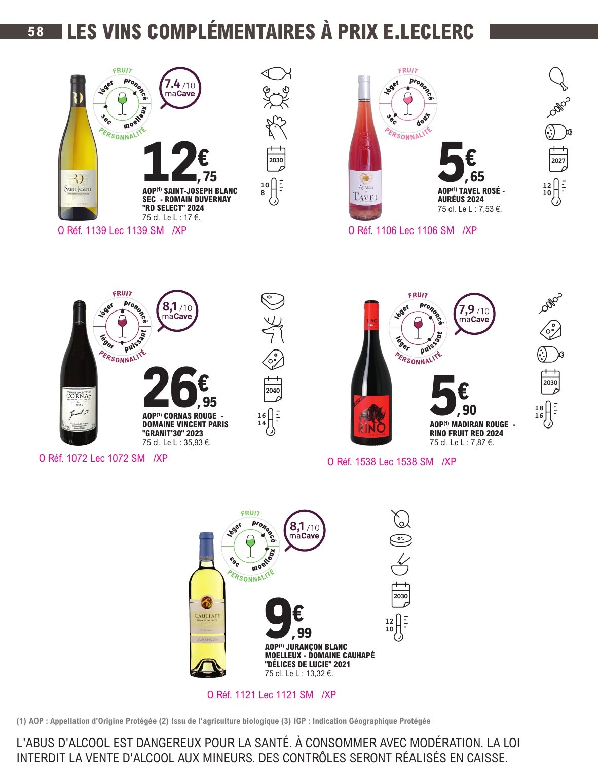 e-leclerc - Catalogue E.Leclerc - Foire aux Vins valable du 30/09 au 11/10 - page: 55 e-leclerc - Catalogue E.Leclerc - Foire aux Vins valable du 30/09 au 11/10 - page: 55