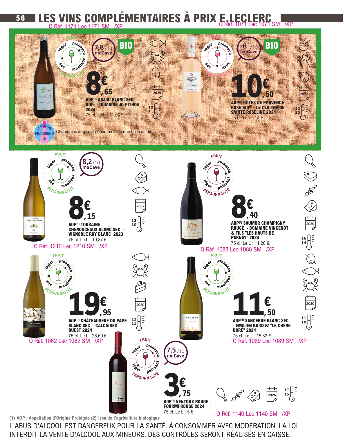 e-leclerc - Catalogue E.Leclerc - Foire aux Vins valable du 30/09 au 11/10 - page: 53 e-leclerc - Catalogue E.Leclerc - Foire aux Vins valable du 30/09 au 11/10 - page: 53