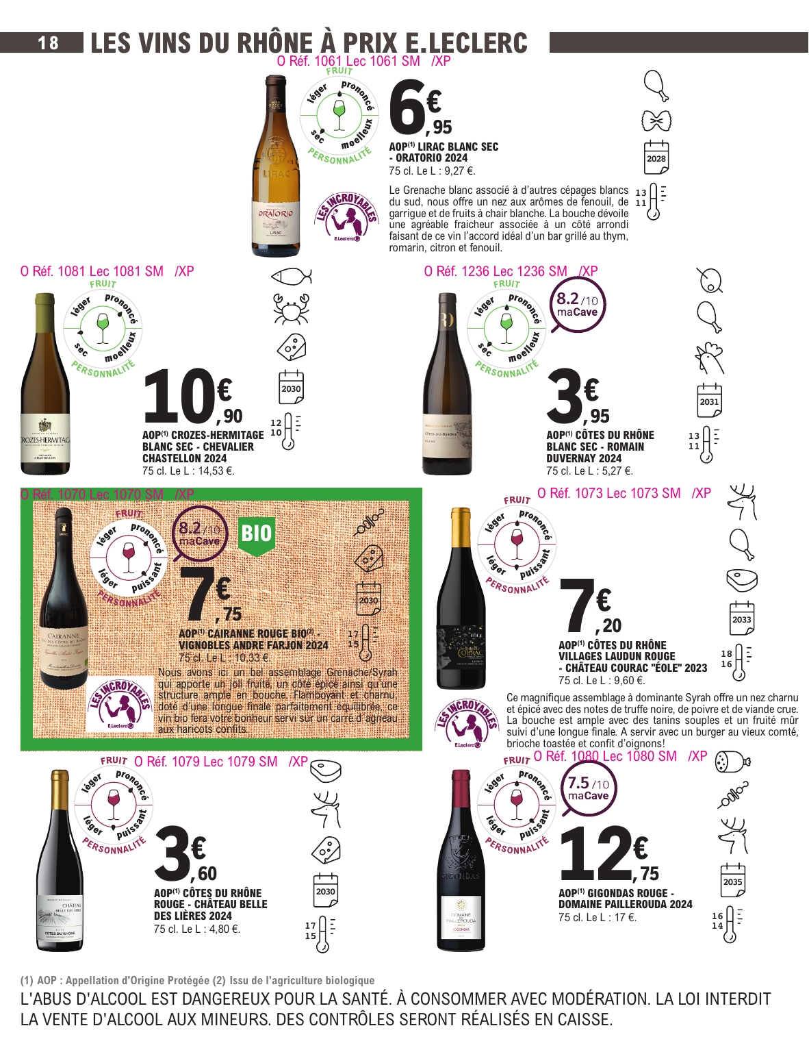 e-leclerc - Catalogue E.Leclerc - Foire aux Vins valable du 30/09 au 11/10 - page: 15 e-leclerc - Catalogue E.Leclerc - Foire aux Vins valable du 30/09 au 11/10 - page: 15