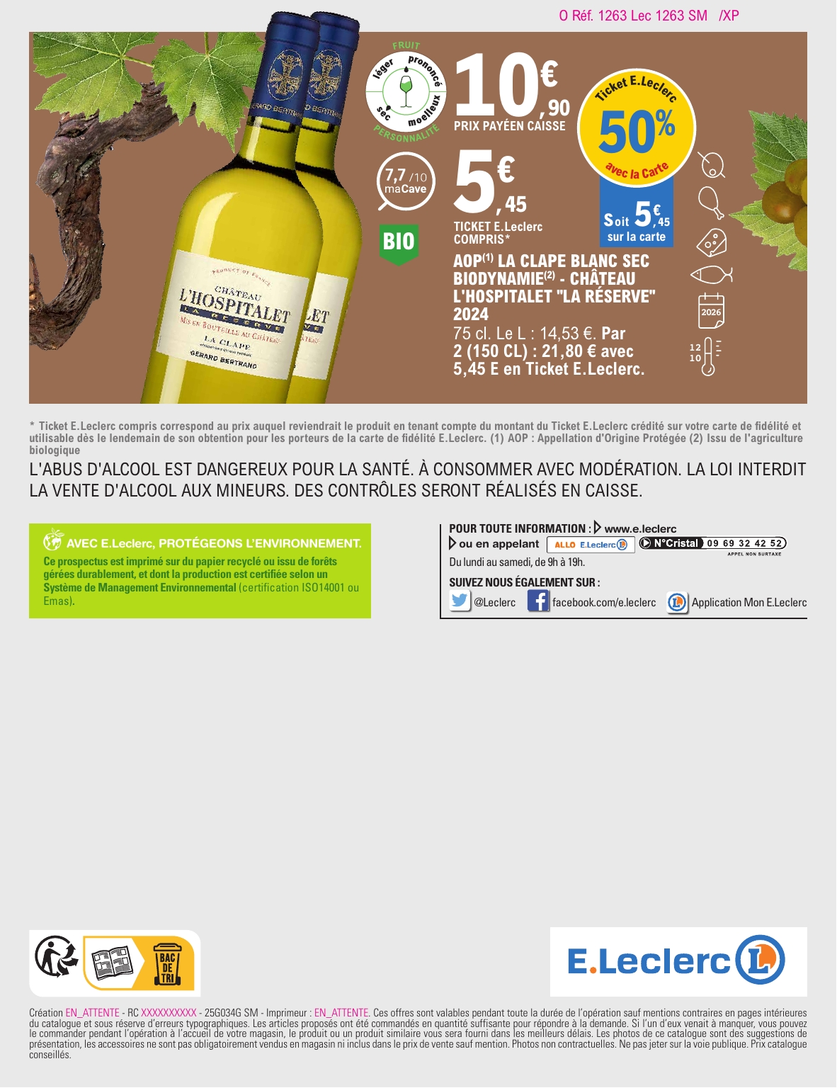 e-leclerc - Catalogue E.Leclerc - Foire aux Vins valable du 30/09 au 11/10 - page: 57 e-leclerc - Catalogue E.Leclerc - Foire aux Vins valable du 30/09 au 11/10 - page: 57
