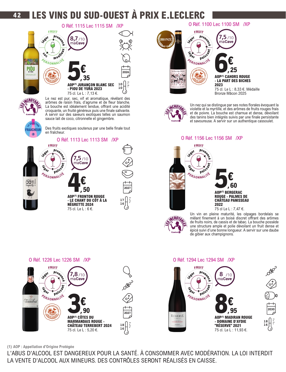 e-leclerc - Catalogue E.Leclerc - Foire aux Vins valable du 30/09 au 11/10 - page: 39 e-leclerc - Catalogue E.Leclerc - Foire aux Vins valable du 30/09 au 11/10 - page: 39