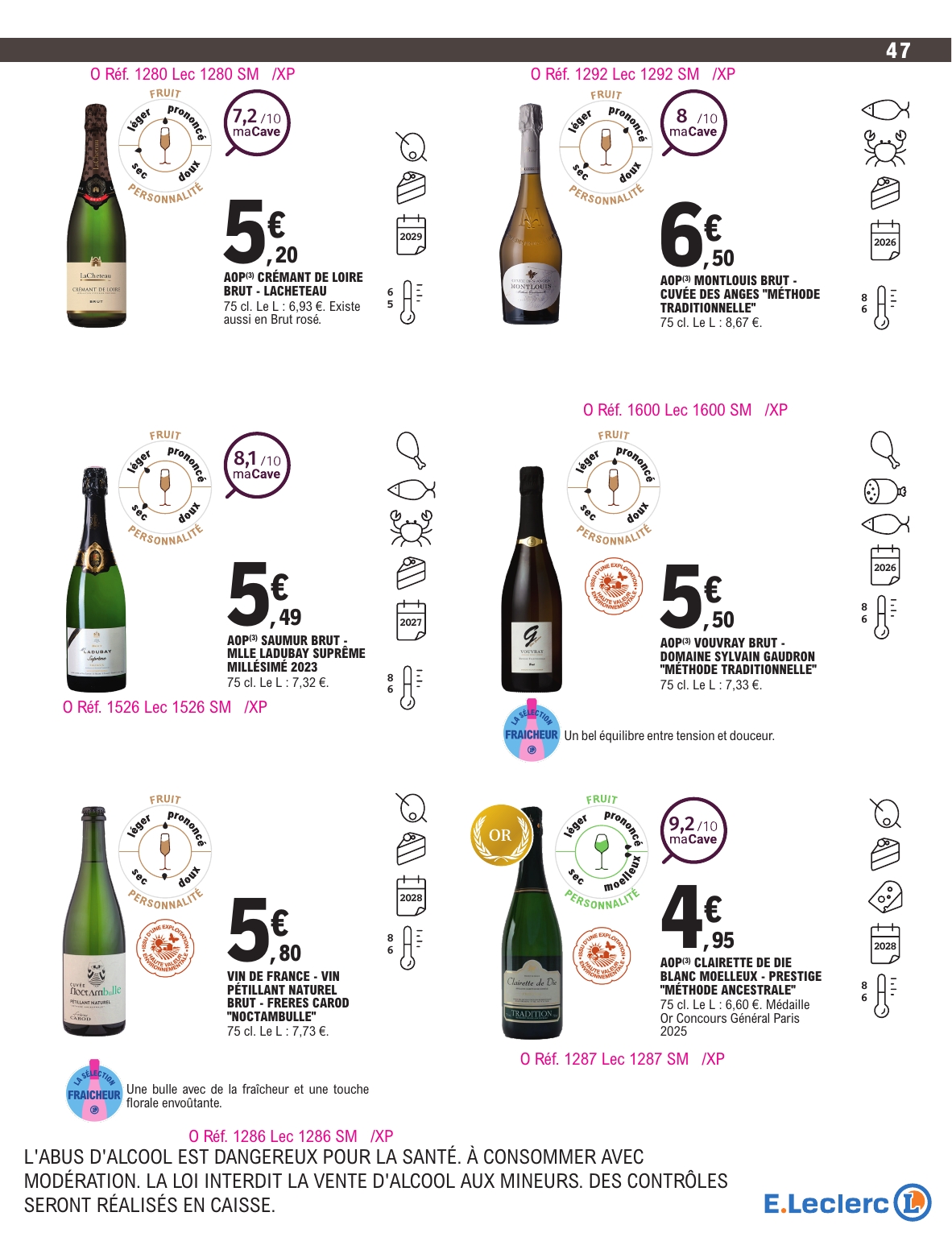 e-leclerc - Catalogue E.Leclerc - Foire aux Vins valable du 30/09 au 11/10 - page: 44 e-leclerc - Catalogue E.Leclerc - Foire aux Vins valable du 30/09 au 11/10 - page: 44