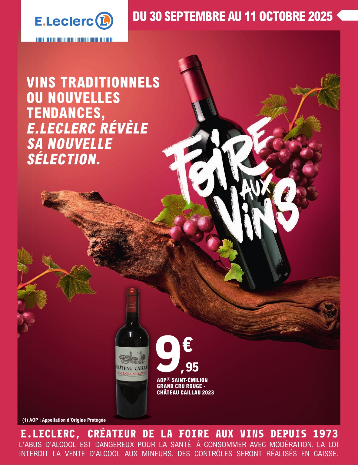e-leclerc - Catalogue E.Leclerc - Foire aux Vins valable du 30/09 au 11/10