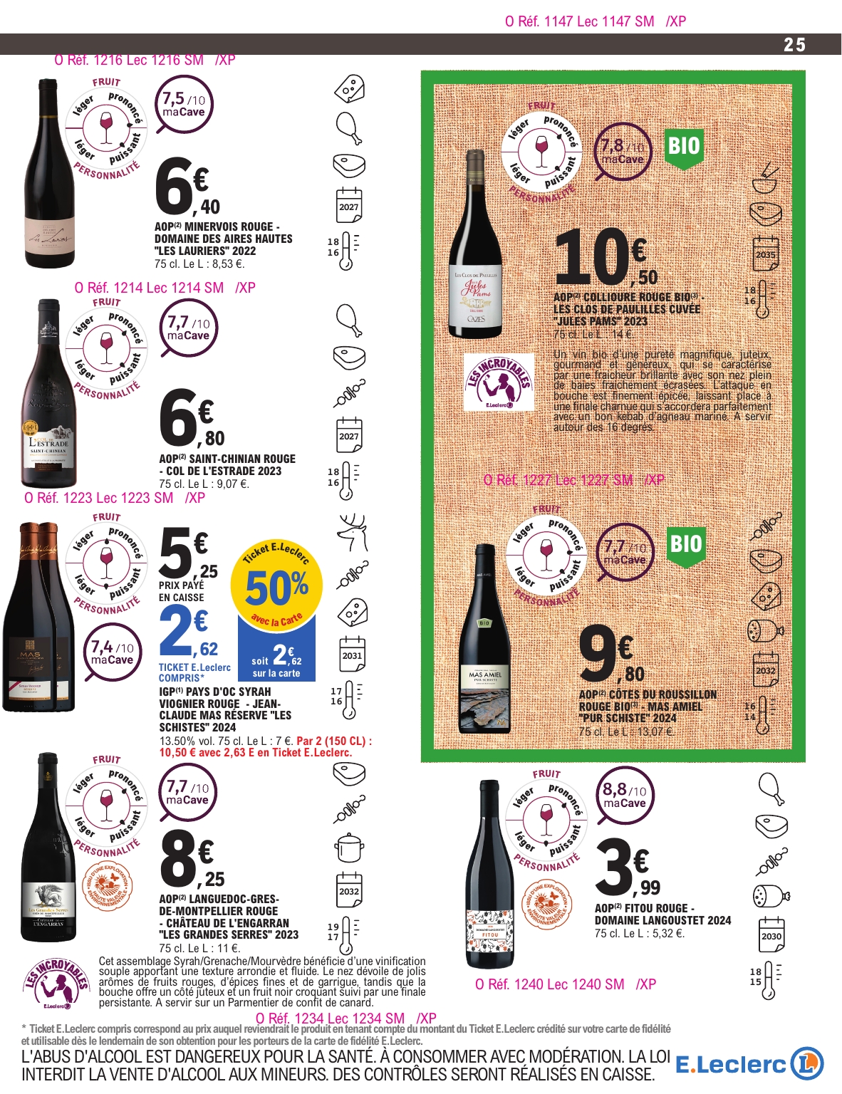 e-leclerc - Catalogue E.Leclerc - Foire aux Vins valable du 30/09 au 11/10 - page: 22 e-leclerc - Catalogue E.Leclerc - Foire aux Vins valable du 30/09 au 11/10 - page: 22