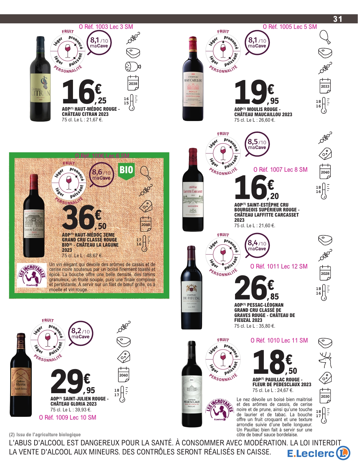 e-leclerc - Catalogue E.Leclerc - Foire aux Vins valable du 30/09 au 11/10 - page: 28 e-leclerc - Catalogue E.Leclerc - Foire aux Vins valable du 30/09 au 11/10 - page: 28