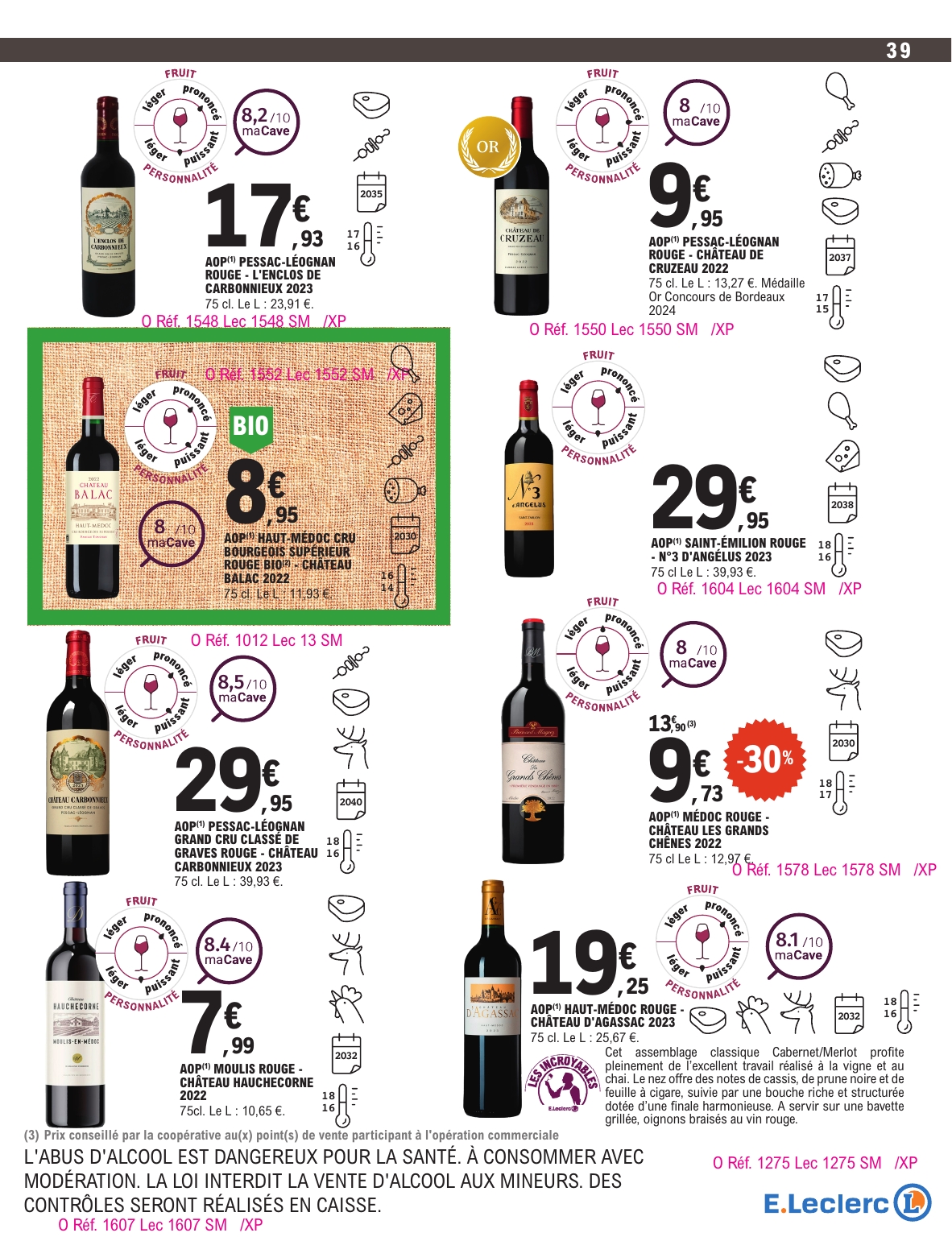 e-leclerc - Catalogue E.Leclerc - Foire aux Vins valable du 30/09 au 11/10 - page: 36 e-leclerc - Catalogue E.Leclerc - Foire aux Vins valable du 30/09 au 11/10 - page: 36