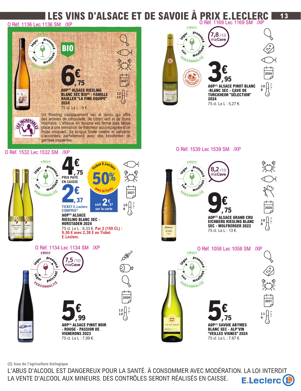 e-leclerc - Catalogue E.Leclerc - Foire aux Vins valable du 30/09 au 11/10 - page: 10 e-leclerc - Catalogue E.Leclerc - Foire aux Vins valable du 30/09 au 11/10 - page: 10