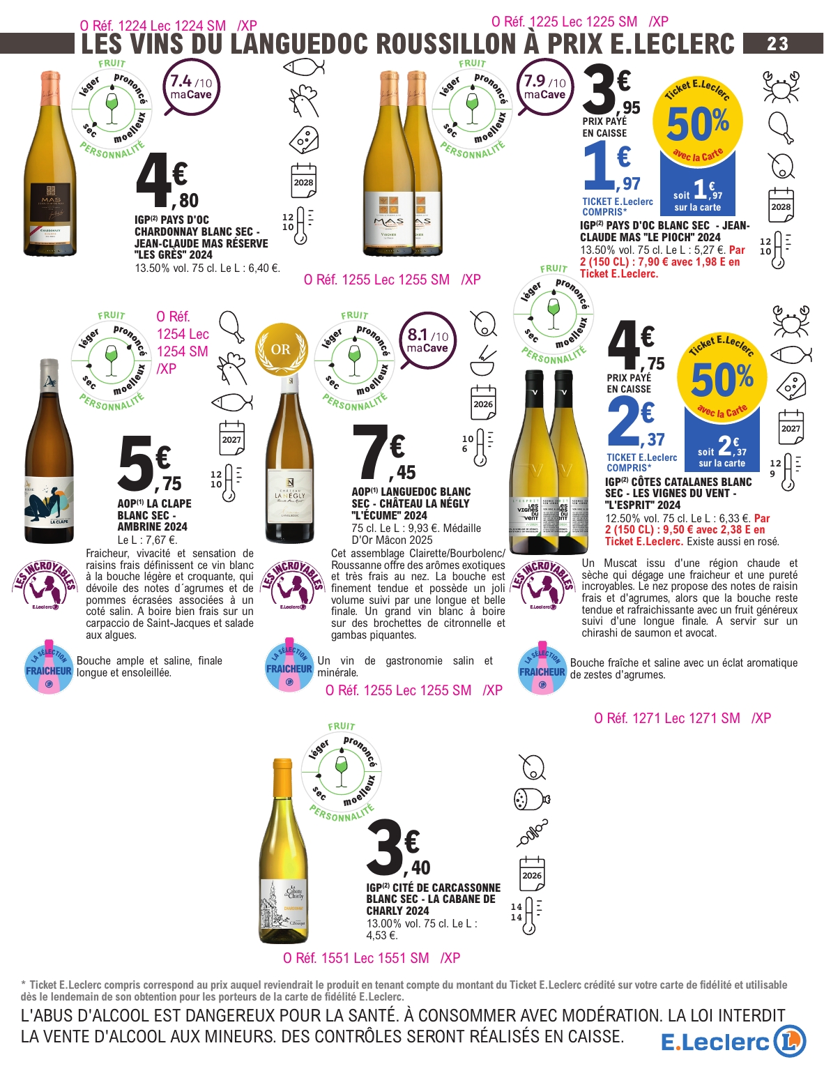 e-leclerc - Catalogue E.Leclerc - Foire aux Vins valable du 30/09 au 11/10 - page: 20 e-leclerc - Catalogue E.Leclerc - Foire aux Vins valable du 30/09 au 11/10 - page: 20