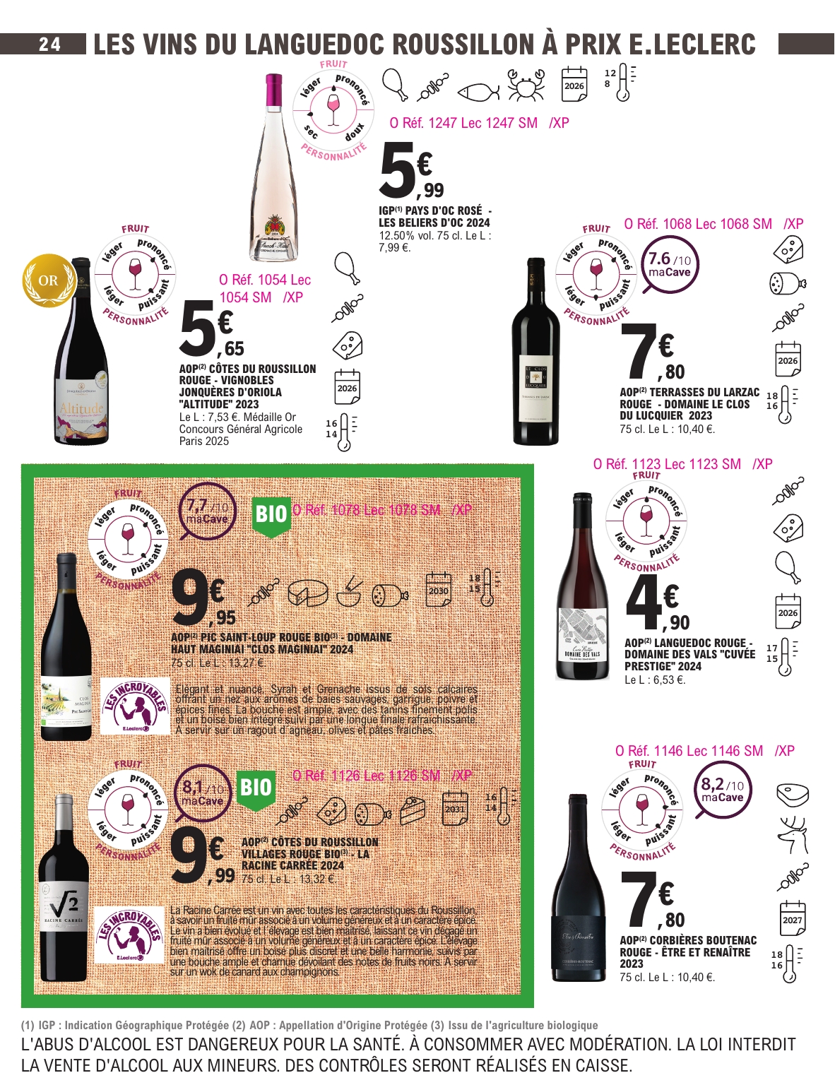 e-leclerc - Catalogue E.Leclerc - Foire aux Vins valable du 30/09 au 11/10 - page: 21 e-leclerc - Catalogue E.Leclerc - Foire aux Vins valable du 30/09 au 11/10 - page: 21