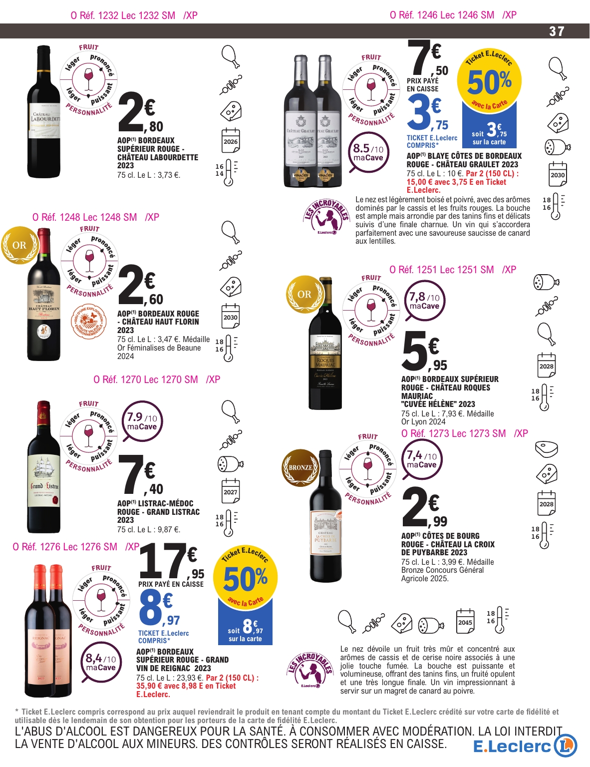 e-leclerc - Catalogue E.Leclerc - Foire aux Vins valable du 30/09 au 11/10 - page: 34 e-leclerc - Catalogue E.Leclerc - Foire aux Vins valable du 30/09 au 11/10 - page: 34