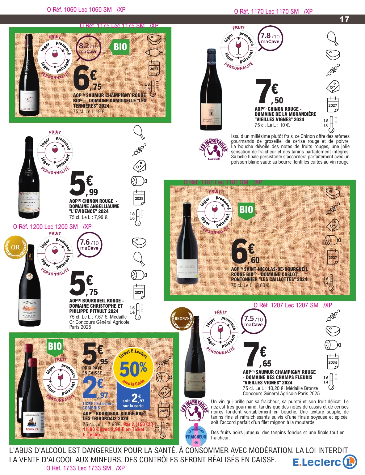 e-leclerc - Catalogue E.Leclerc - Foire aux Vins valable du 30/09 au 11/10 - page: 14 e-leclerc - Catalogue E.Leclerc - Foire aux Vins valable du 30/09 au 11/10 - page: 14