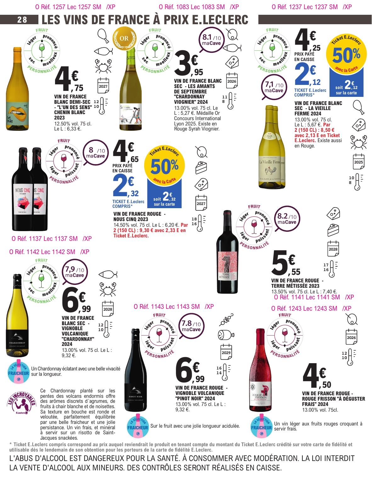 e-leclerc - Catalogue E.Leclerc - Foire aux Vins valable du 30/09 au 11/10 - page: 25 e-leclerc - Catalogue E.Leclerc - Foire aux Vins valable du 30/09 au 11/10 - page: 25