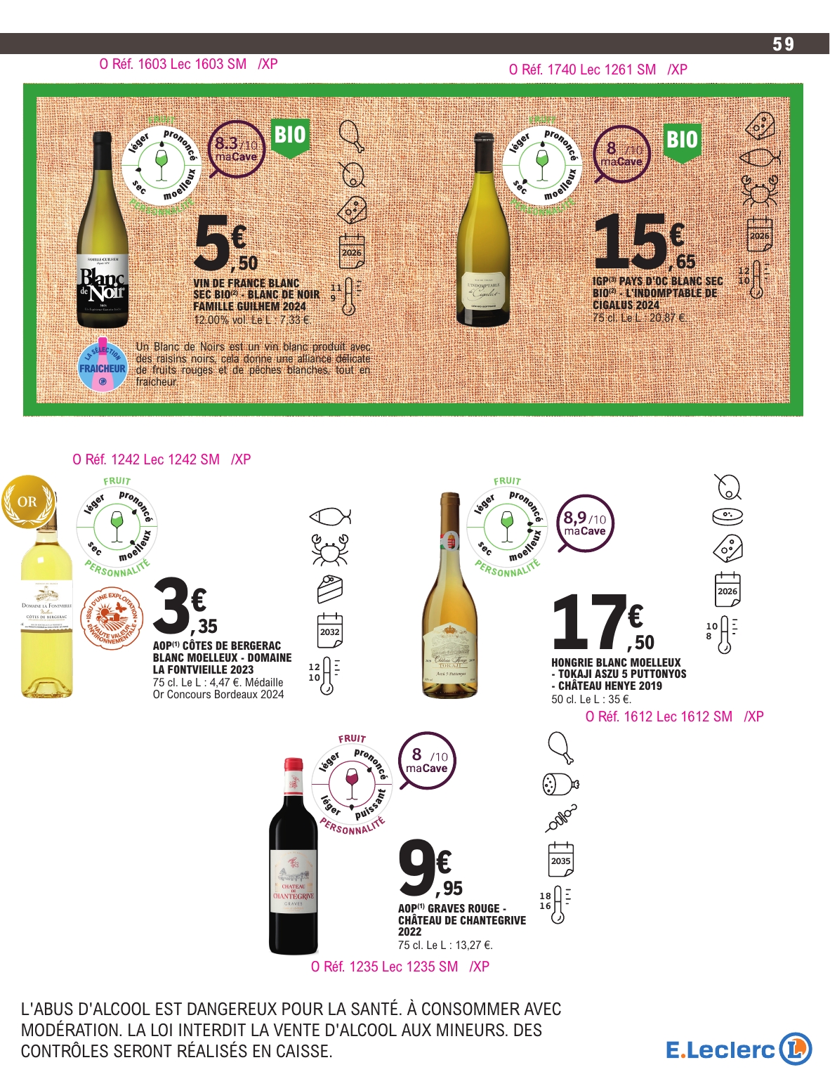 e-leclerc - Catalogue E.Leclerc - Foire aux Vins valable du 30/09 au 11/10 - page: 56 e-leclerc - Catalogue E.Leclerc - Foire aux Vins valable du 30/09 au 11/10 - page: 56