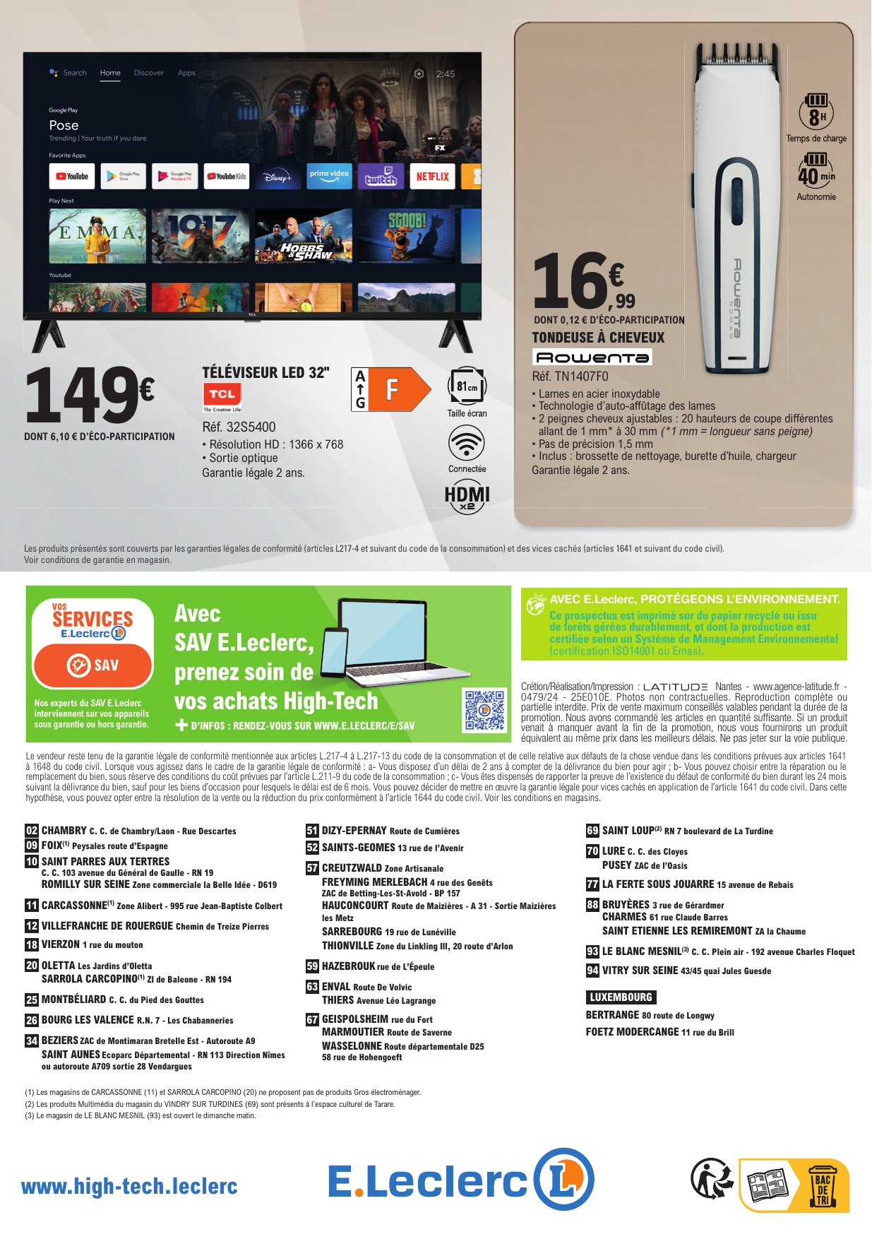 e-leclerc - Catalogue E.Leclerc - Bons plans Octobre valable du 30/09 au 11/10 - page: 4