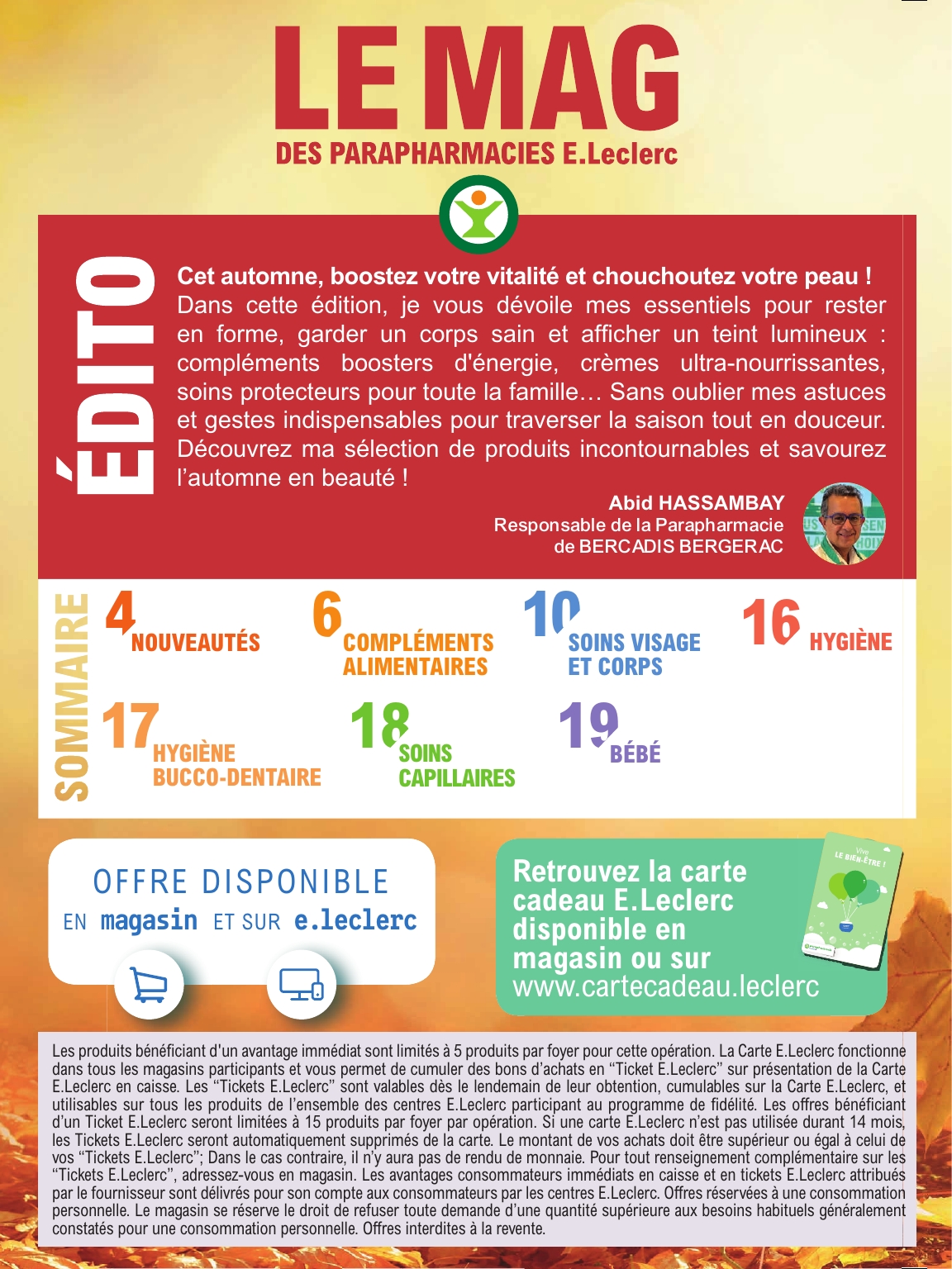e-leclerc - Catalogue E.Leclerc - Magazine Automne valable du 07/10 au 01/11 - page: 2