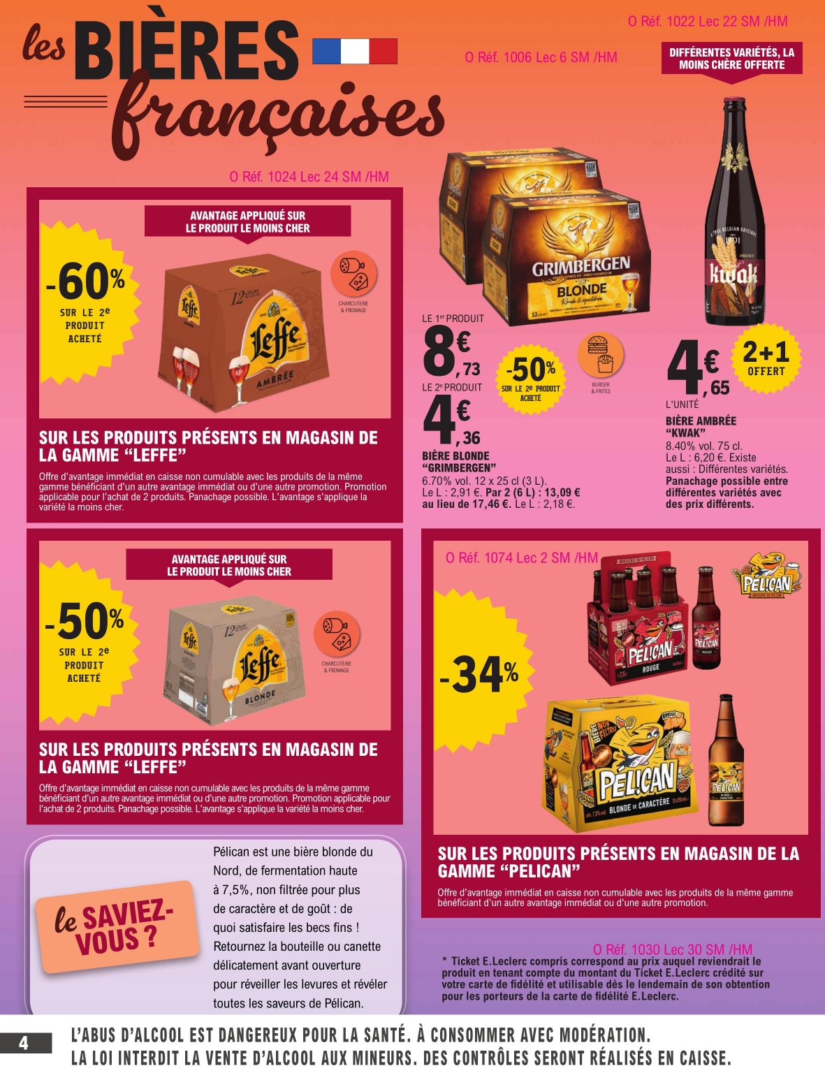 e-leclerc - Catalogue E.Leclerc - Foire à la Bière valable du 14/10 au 25/10 - page: 4