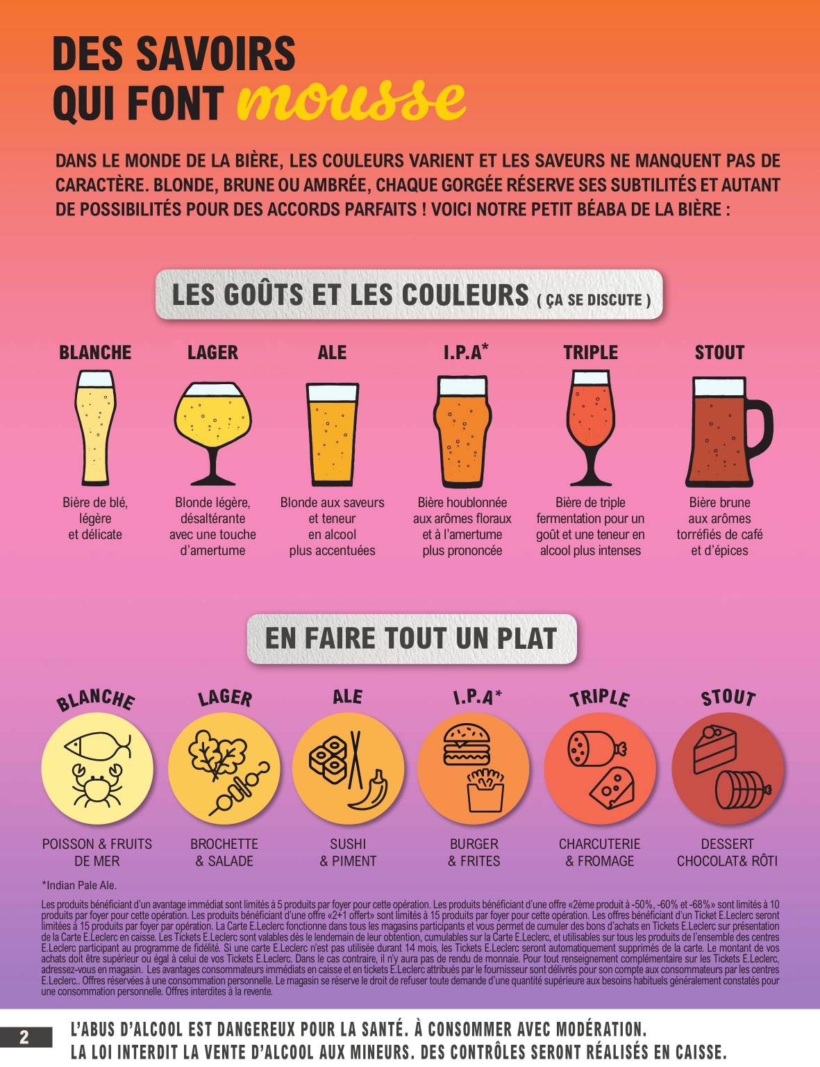 e-leclerc - Catalogue E.Leclerc - Foire à la Bière valable du 14/10 au 25/10 - page: 2