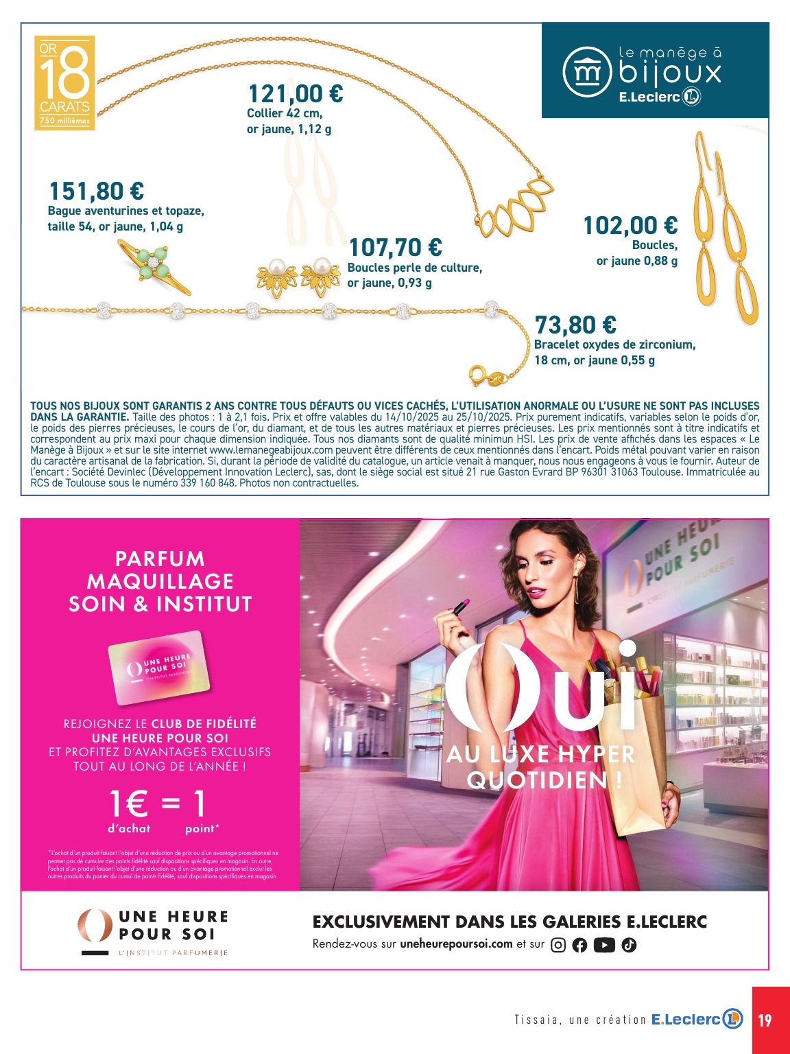 e-leclerc - Catalogue E.Leclerc - Maille valable du 14/10 au 25/10 - page: 19