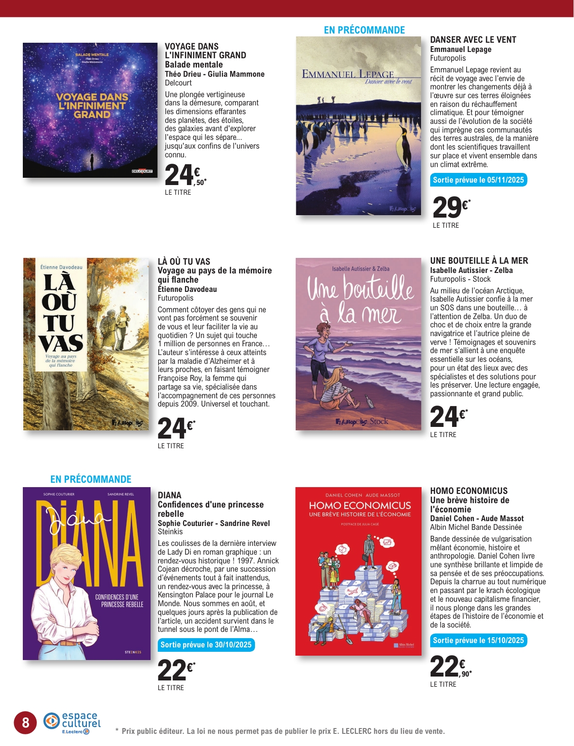 e-leclerc - Catalogue E.Leclerc - Espace Culturel valable du 14/10 au 20/12 - page: 8