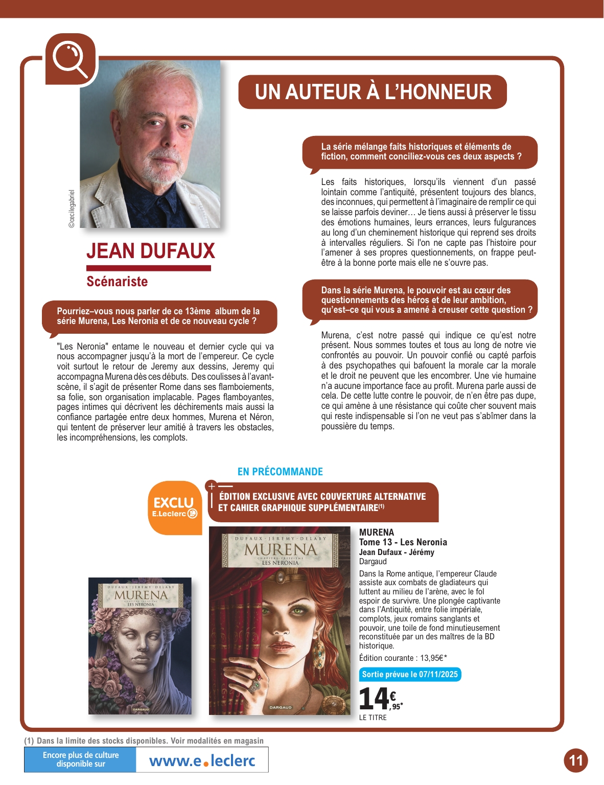 e-leclerc - Catalogue E.Leclerc - Espace Culturel valable du 14/10 au 20/12 - page: 11