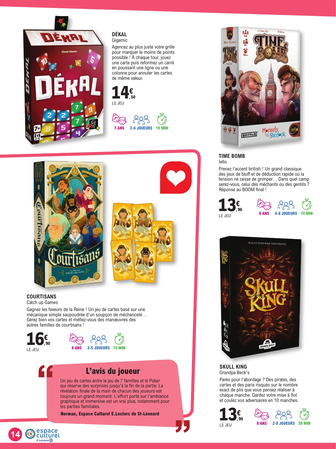 e-leclerc - Catalogue E.Leclerc - Guide ludo & Jeux de societe valable du 21/10 au 08/11 - page: 14