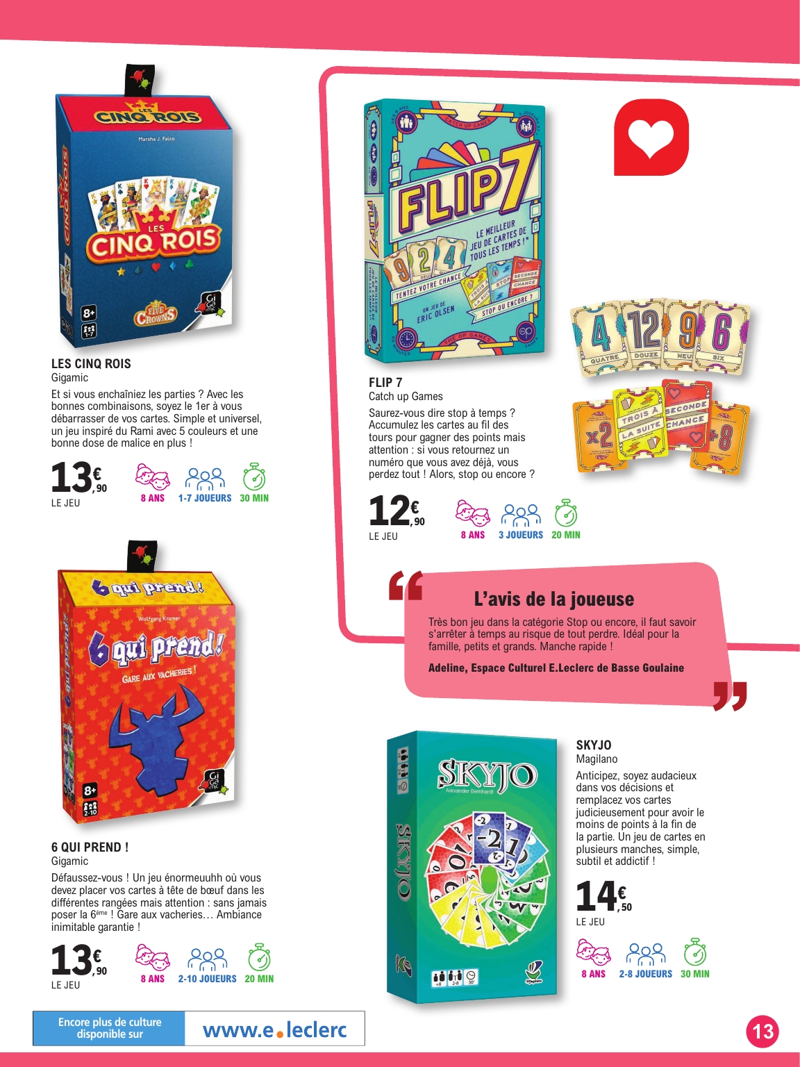 e-leclerc - Catalogue E.Leclerc - Guide ludo & Jeux de societe valable du 21/10 au 08/11 - page: 13