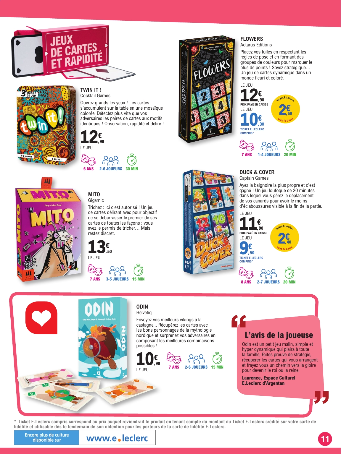 e-leclerc - Catalogue E.Leclerc - Guide ludo & Jeux de societe valable du 21/10 au 08/11 - page: 11