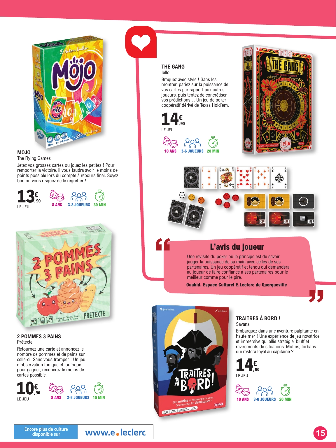e-leclerc - Catalogue E.Leclerc - Guide ludo & Jeux de societe valable du 21/10 au 08/11 - page: 15