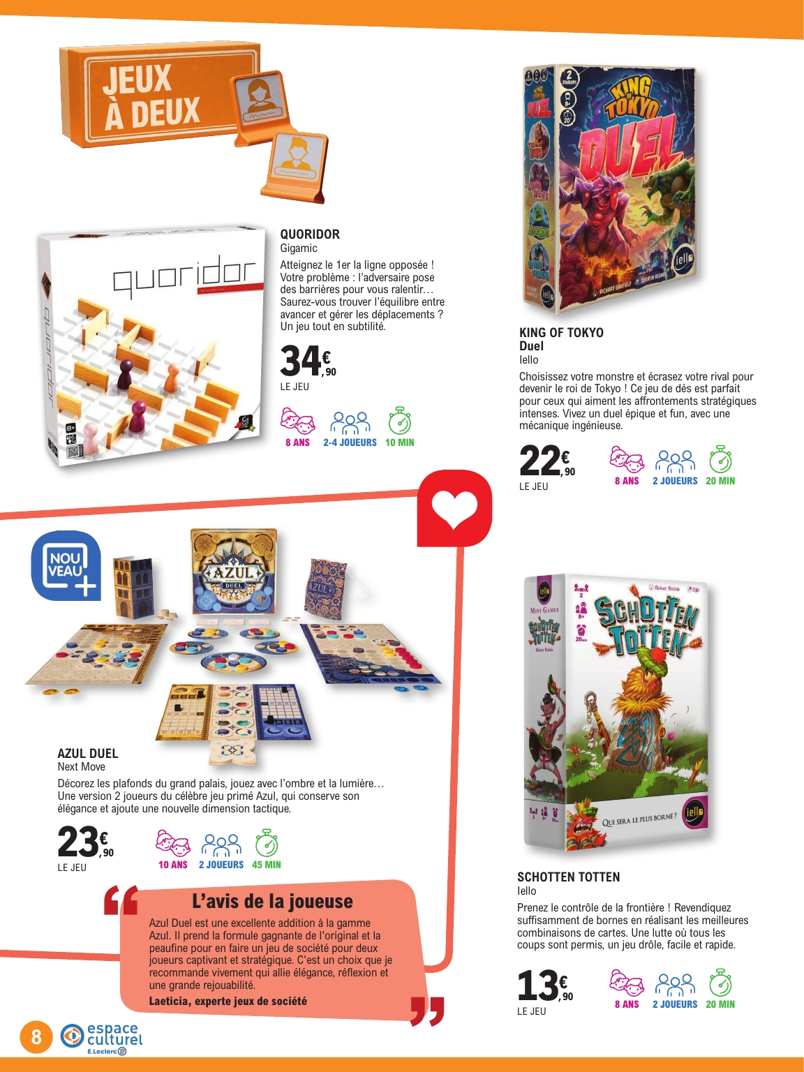 e-leclerc - Catalogue E.Leclerc - Guide ludo & Jeux de societe valable du 21/10 au 08/11 - page: 8