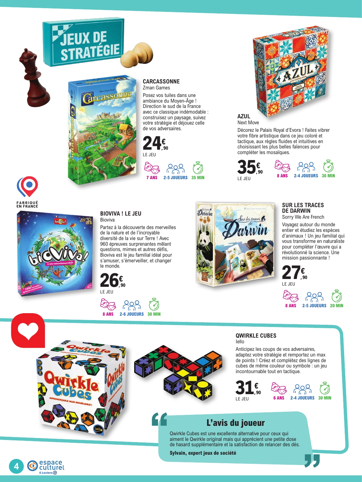 e-leclerc - Catalogue E.Leclerc - Guide ludo & Jeux de societe valable du 21/10 au 08/11 - page: 4