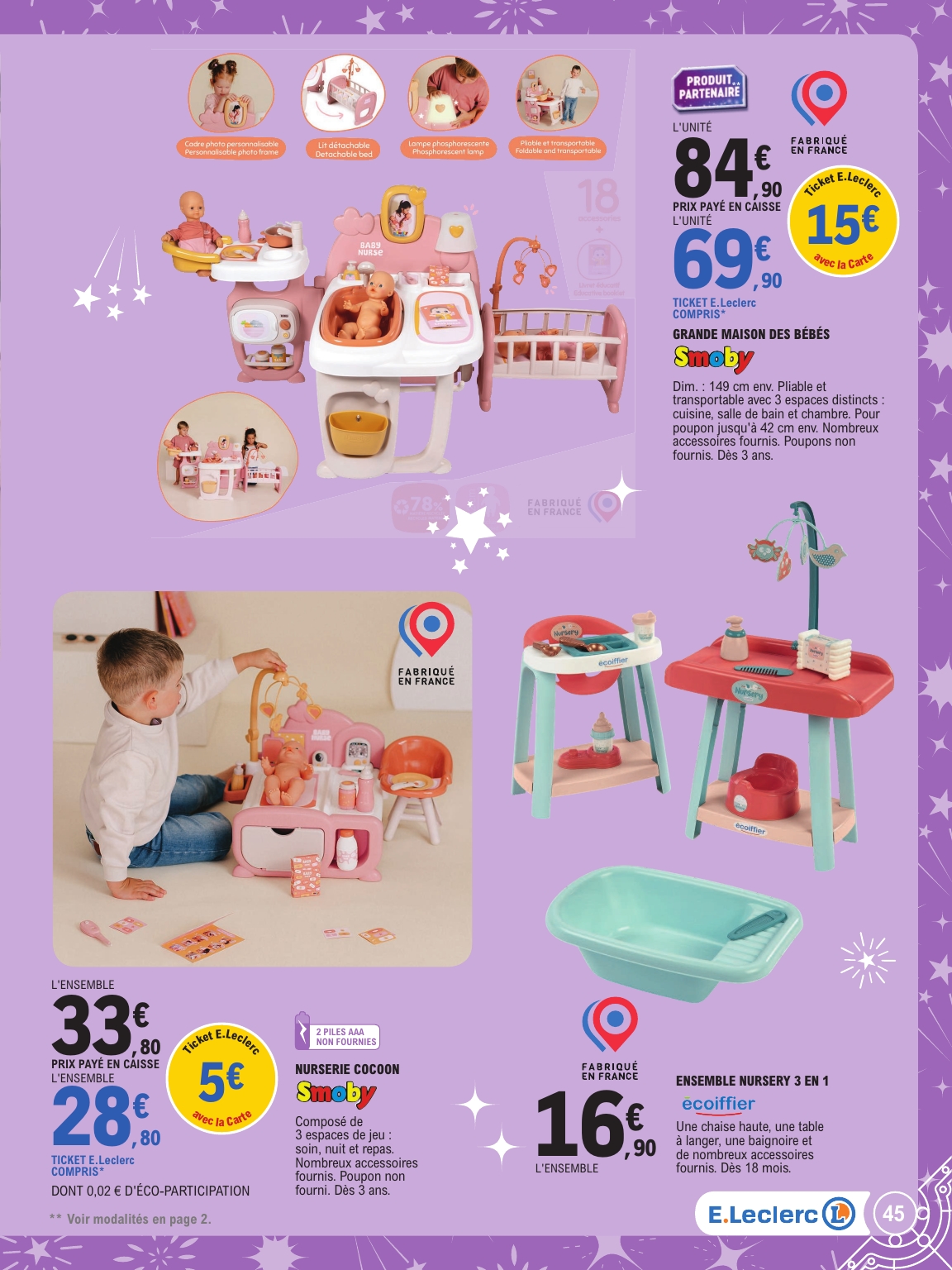 e-leclerc - Catalogue E.Leclerc - Special jouets valable du 21/10 au 06/12 - page: 45 e-leclerc - Catalogue E.Leclerc - Special jouets valable du 21/10 au 06/12 - page: 45